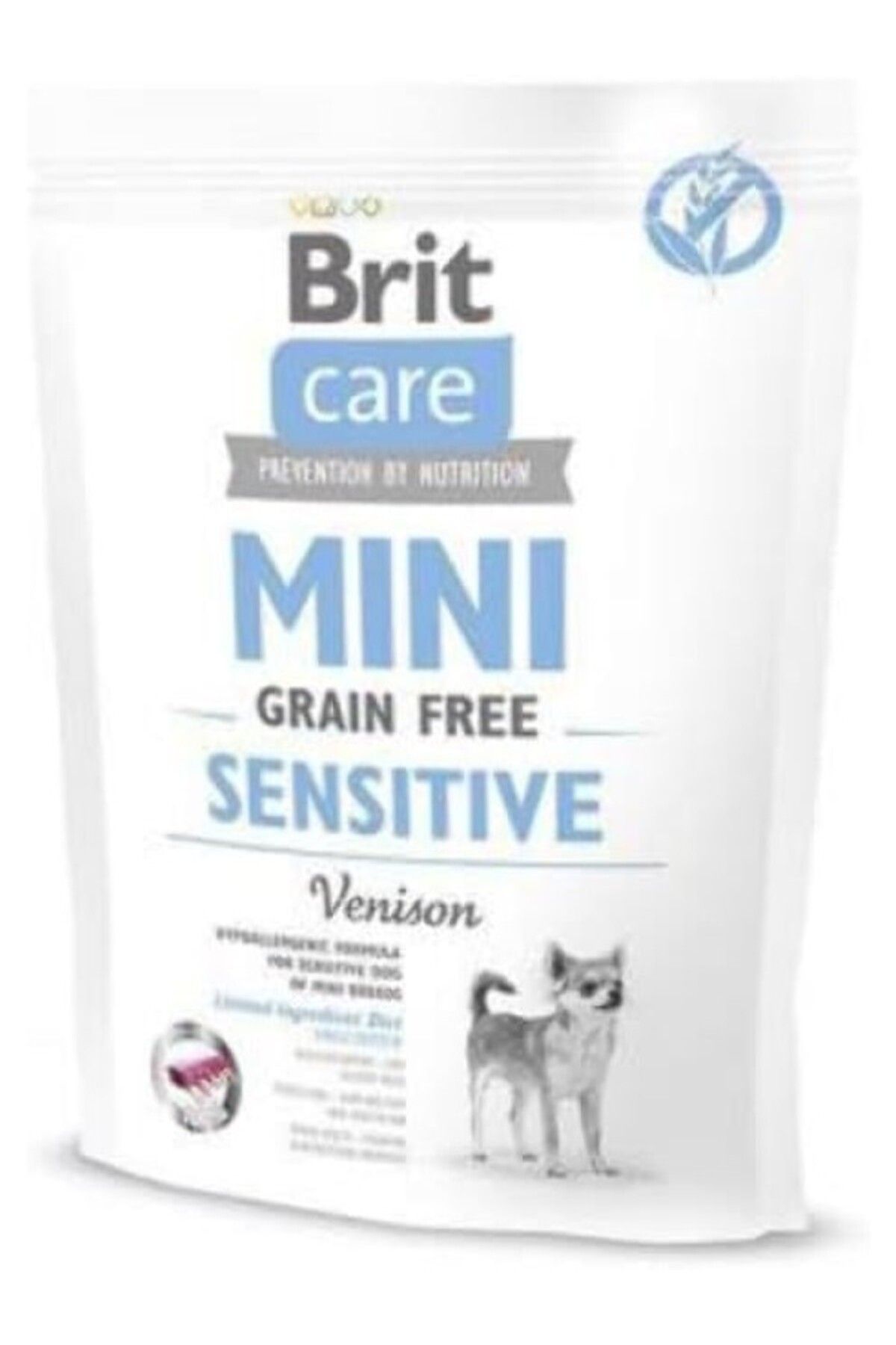 ShopZum Brit Care Sensitive, Minik Irk - Hassas Köpekler İçin, Tahılsız, Hipoalerjenik Geyik Etli Kuru