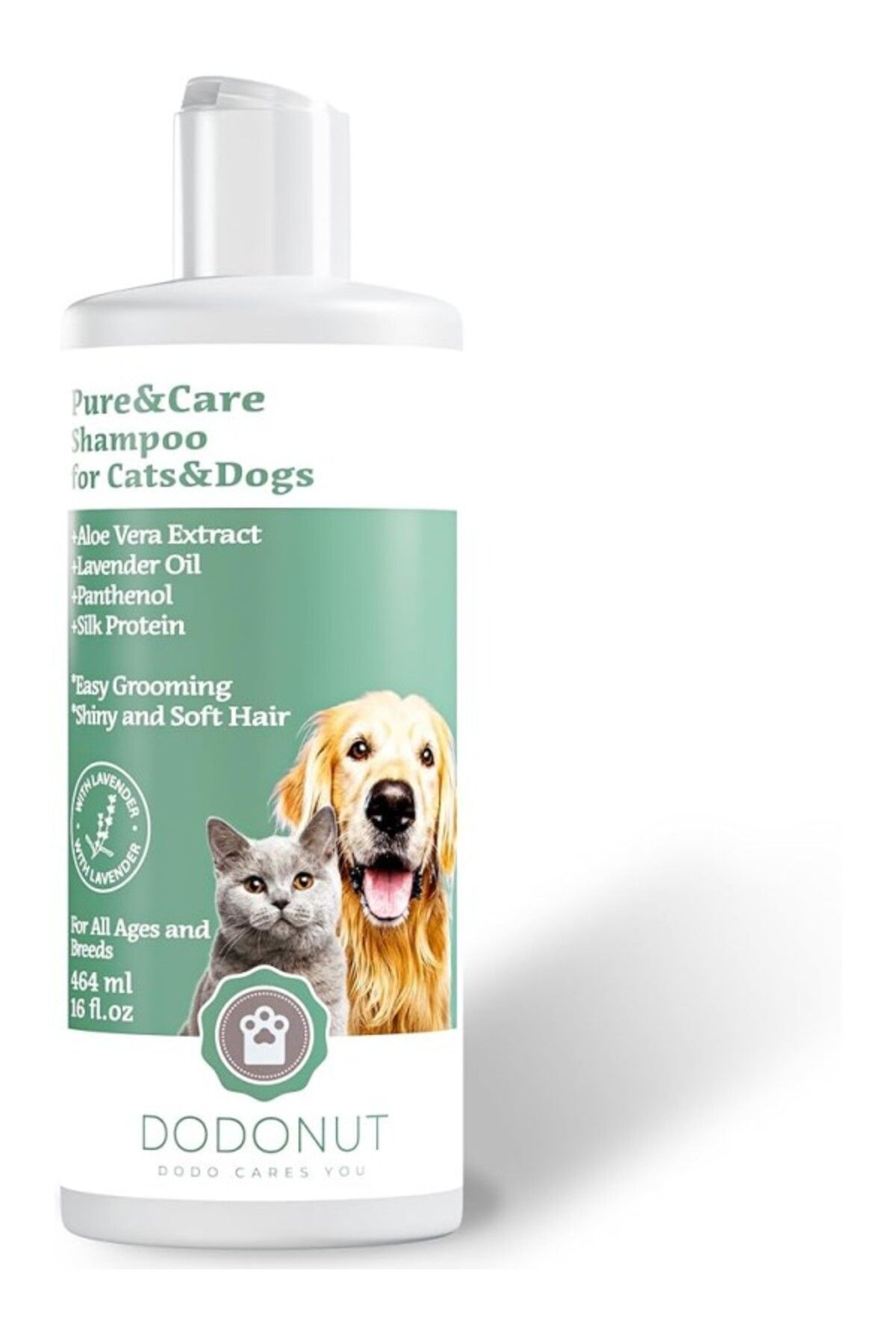 ShopZum Dodonut Pure&Amp;Care Doğal Ve Köpek Şampuanı, 464 Ml