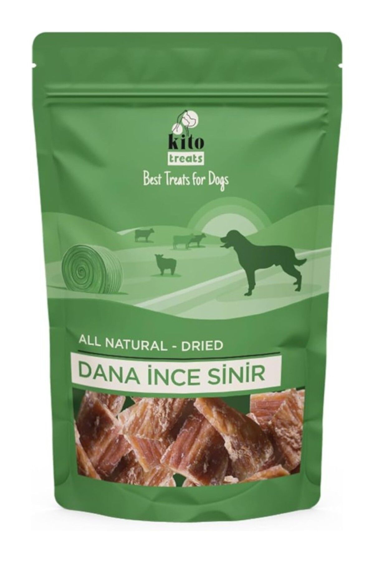 ShopZum Kito Dana İnce Sinir Çiğnemelik Köpek Ödül Maması %100 Doğal, Glutensiz, Organik 100 Gr