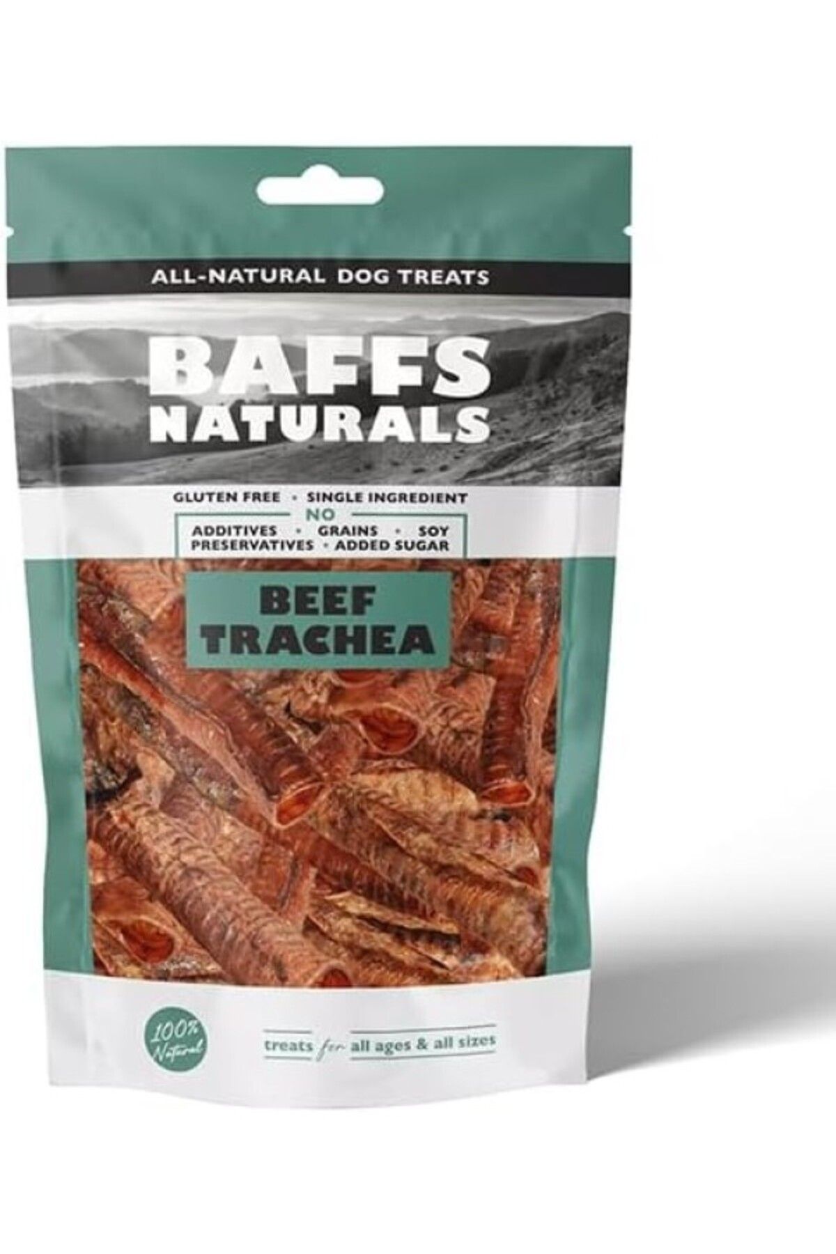 ShopZum Baffs Naturals Dana Gırtlak 100% Doğal Köpek Ödül Maması 100 Gr (100 Gr X 1 Adet)