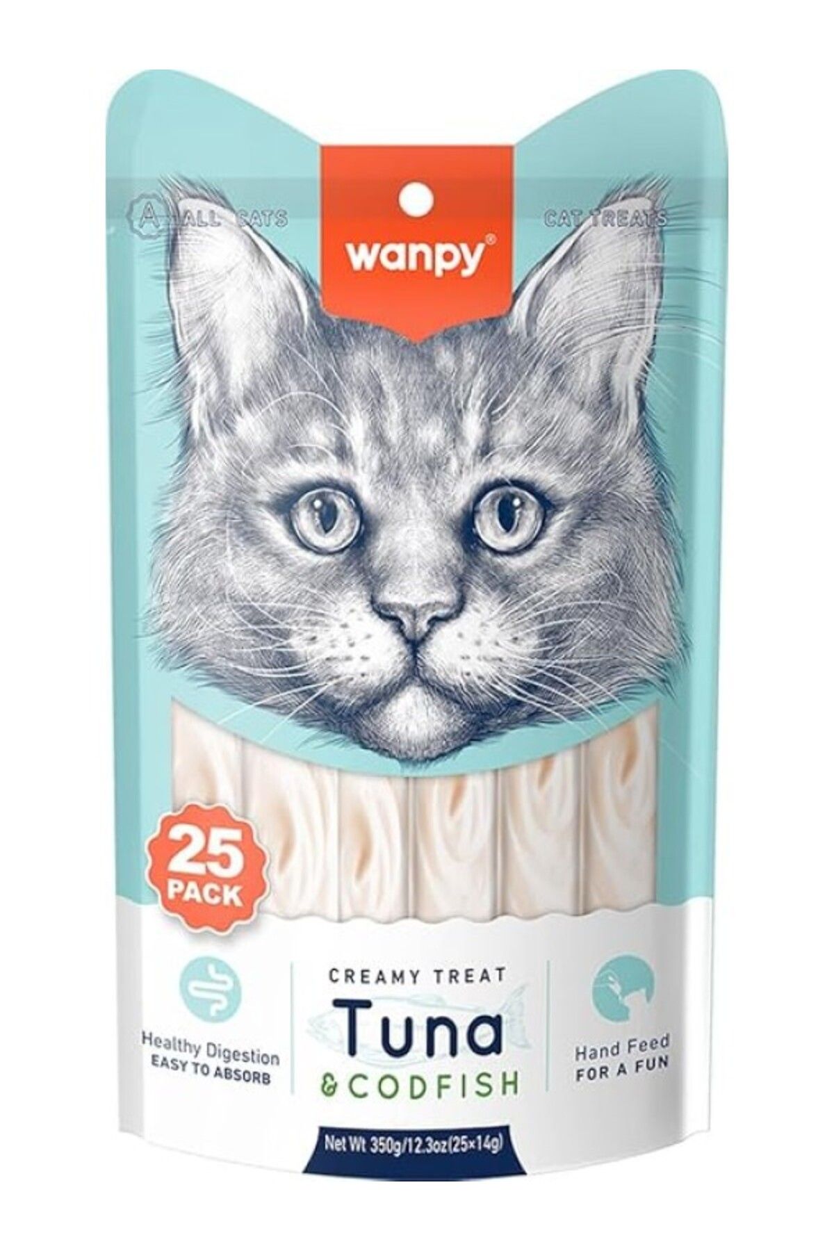 ShopZum Wanpy Ton&amp;morina Balıklı Krema Ödülü 14 gr X 25 Adet
