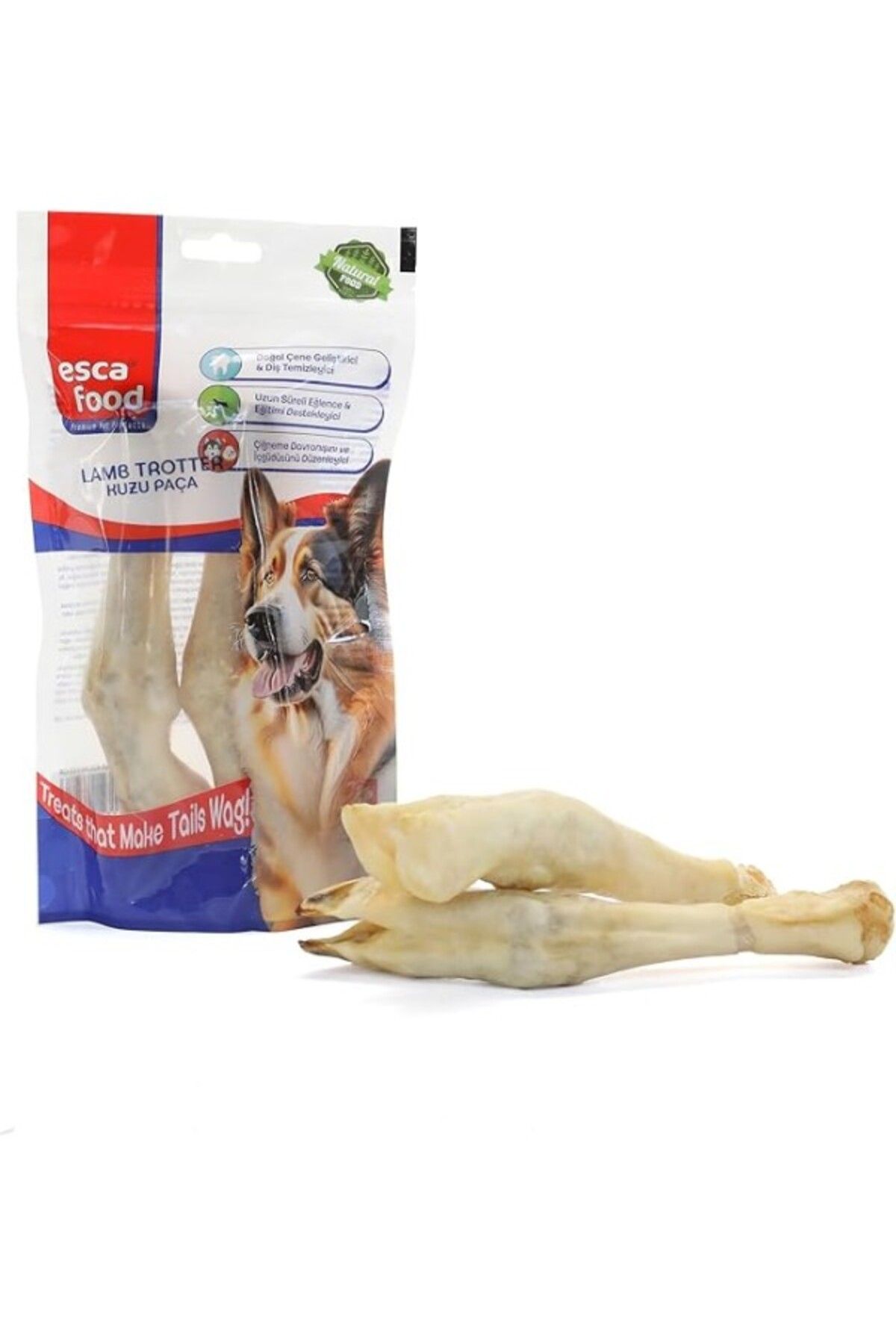 ShopZum Esca Food Kuzu Paça 200 Gram 2&Apos;Li Köpek Ödül Maması