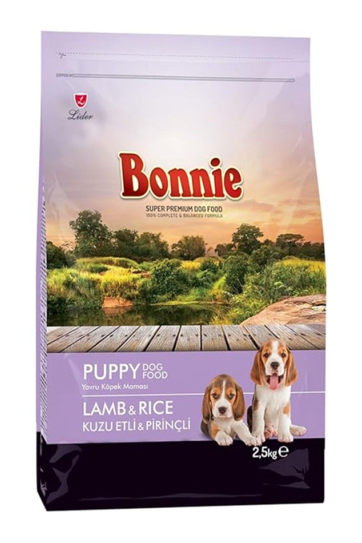 ShopZum Bonnie-Kuzu Etli Ve Pirinçli Yavru Köpek Maması 2,5 Kg