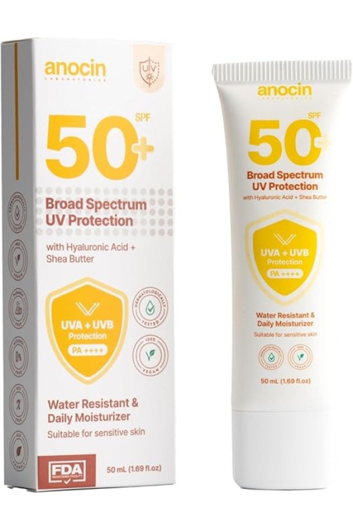 ShopZum Anocin Broad Güneş Kremi Yüksek Koruma Spf 50 Nemlendirici Etkili Güneş Koruyucu Krem