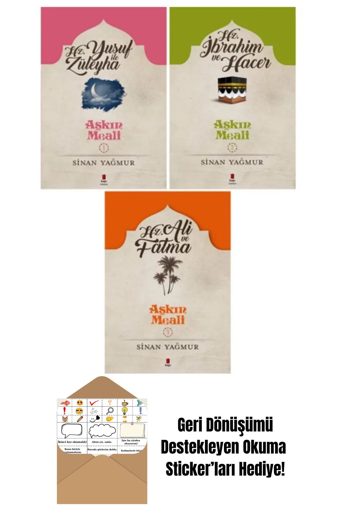 Kapı Yayınları Aşkın Meali 3 Kitap Set + Okuma Sticker'ları