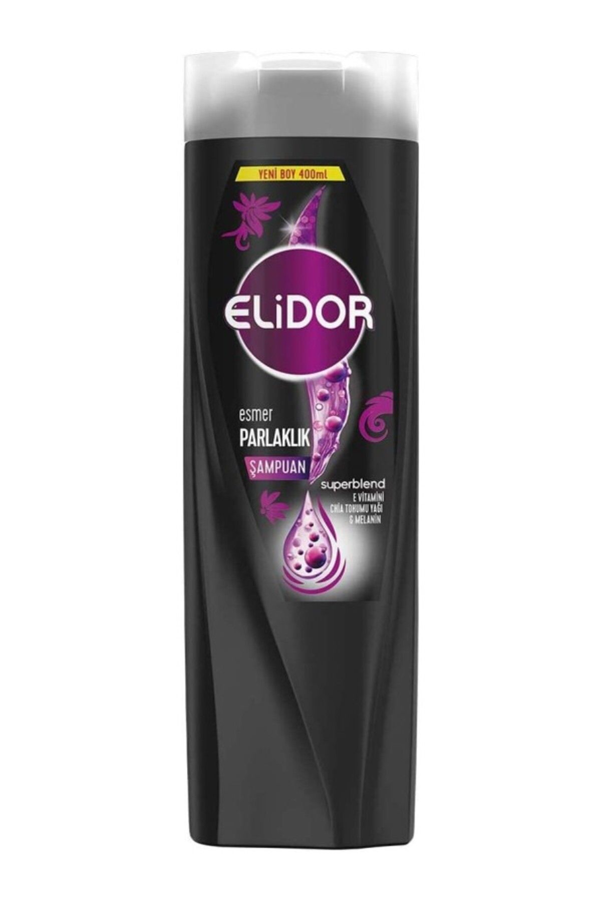 ShopZum Elidor Superblend Saç Bakım Şampuanı Esmer Parlaklık Vitamini Chia Tohumu Yağı Melanin 400 Ml