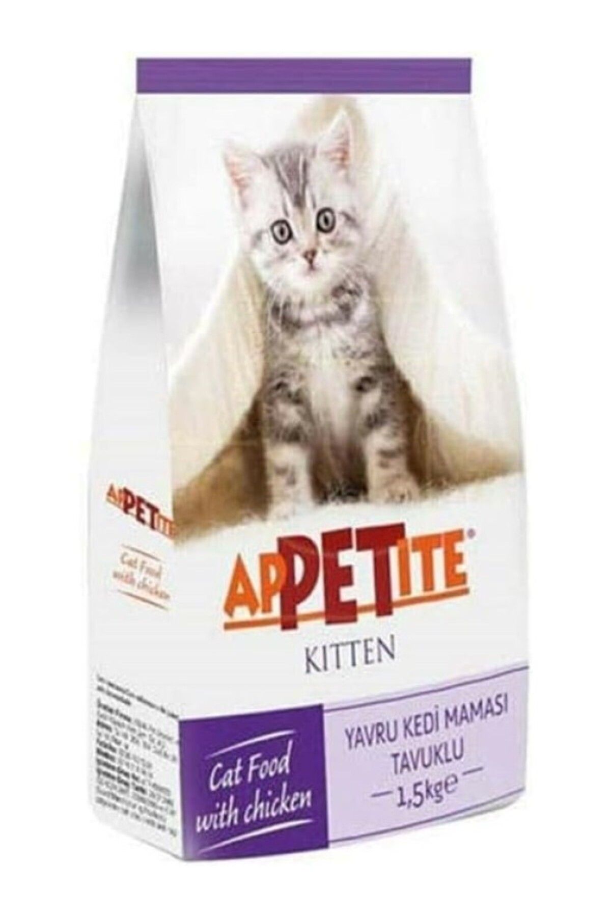 ShopZum Appetite Yavru Kedi Mamasi Tavuklu, 1.5 Kg