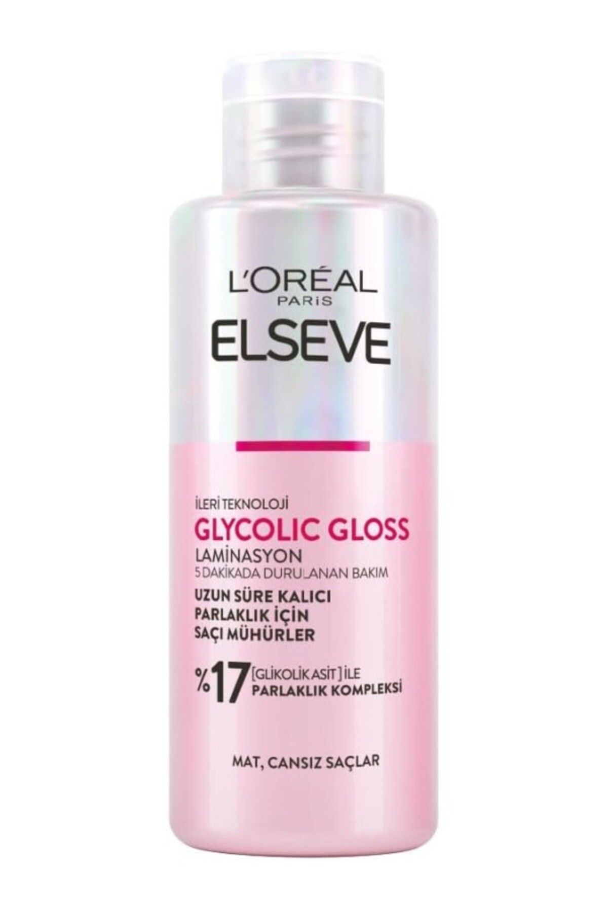 ShopZum L’Oréal Paris Glycolic Gloss Parlaklığı Saça Mühürleyen Laminasyon 5 Dakikada Durulanan Bakım