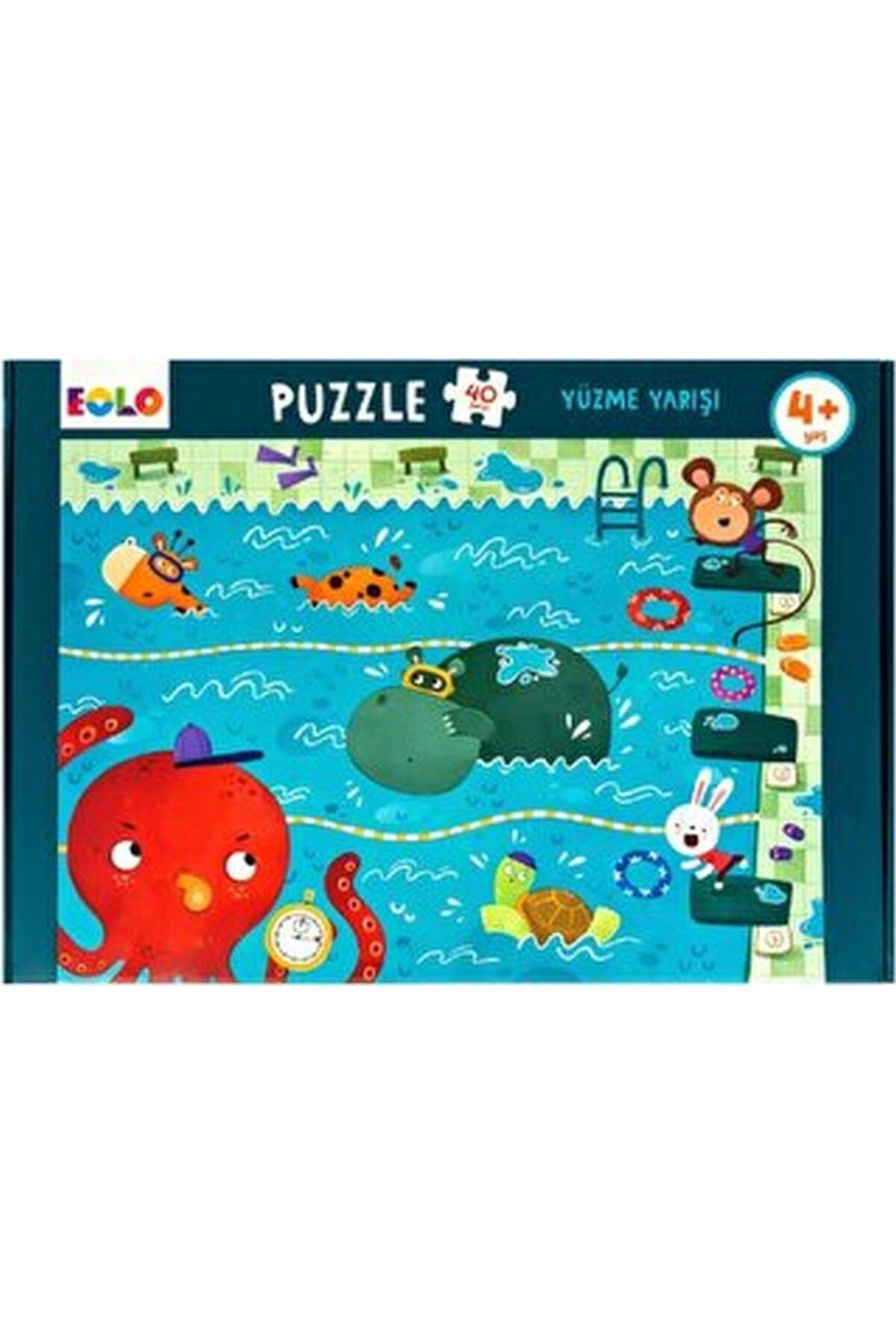 Eolo Yer Puzzle-40 Parça Puzzle - Yüzme Yarışı