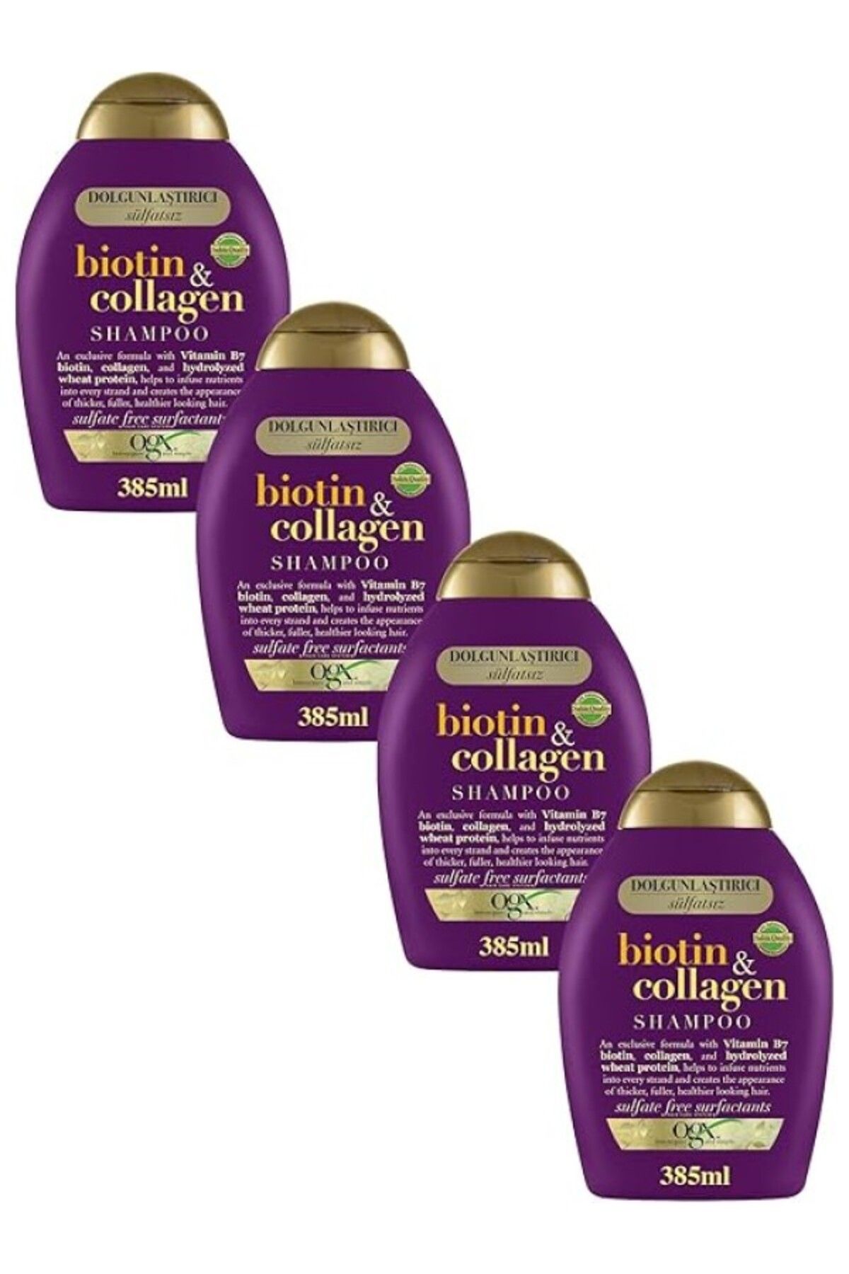 ShopZum Dolgunlaştırıcı &Amp; Kolajen Şampuan (4 X 385 Ml)