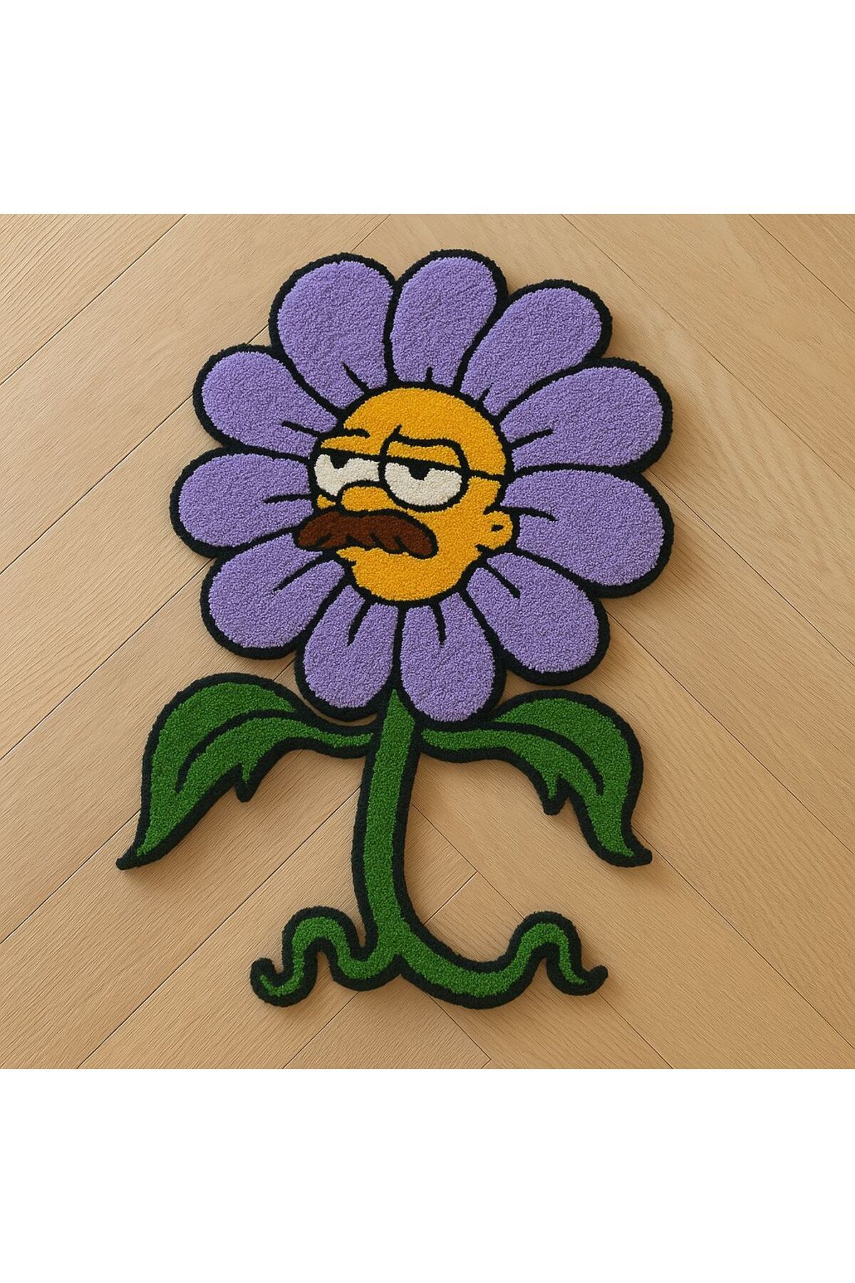 Afro Dekorasyon Simpsons tasarım halı , özel tasarım halı , el yapımı halı , tufting halı , el yapımı halı
