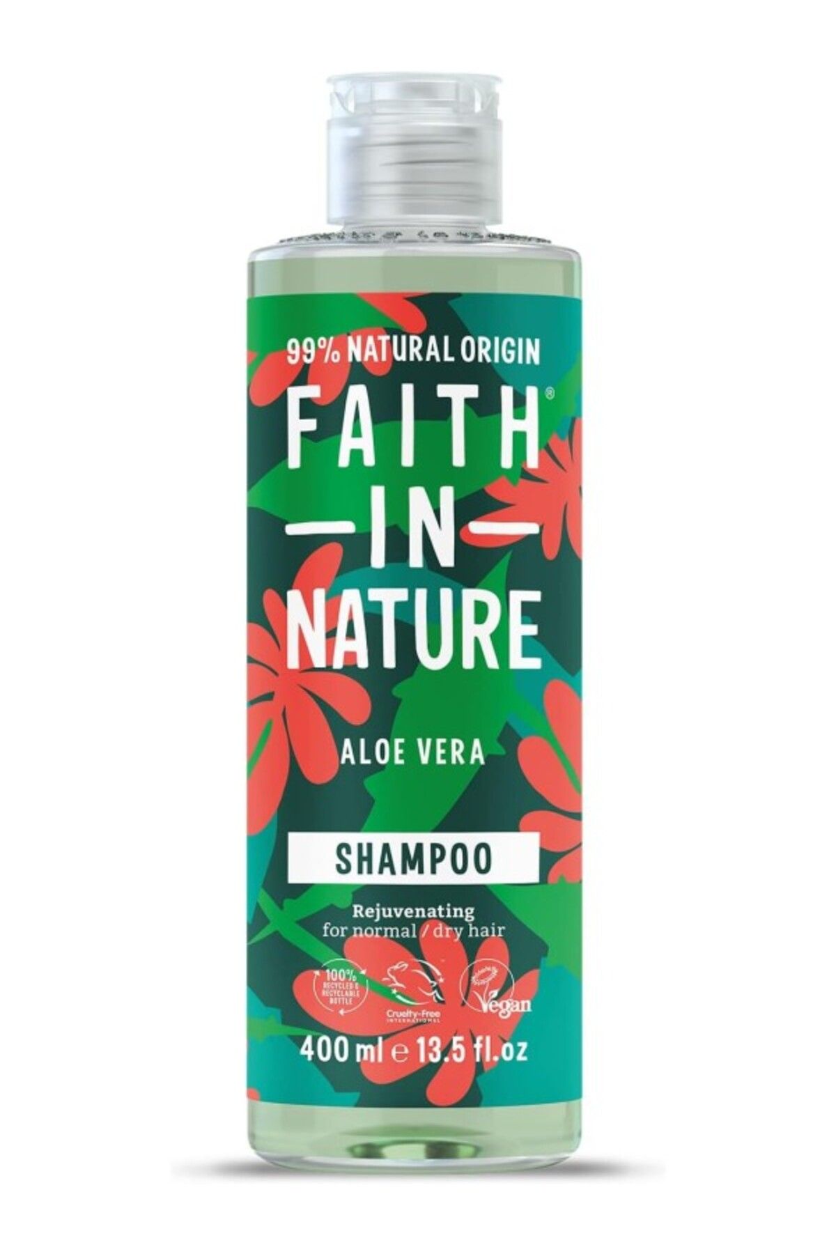 ShopZum Faith In Nature %99 Doğal Yenileyici Şampuan Normal &Amp; Kuruya Dönük Saçlar İçin (Aloe Vera, 400