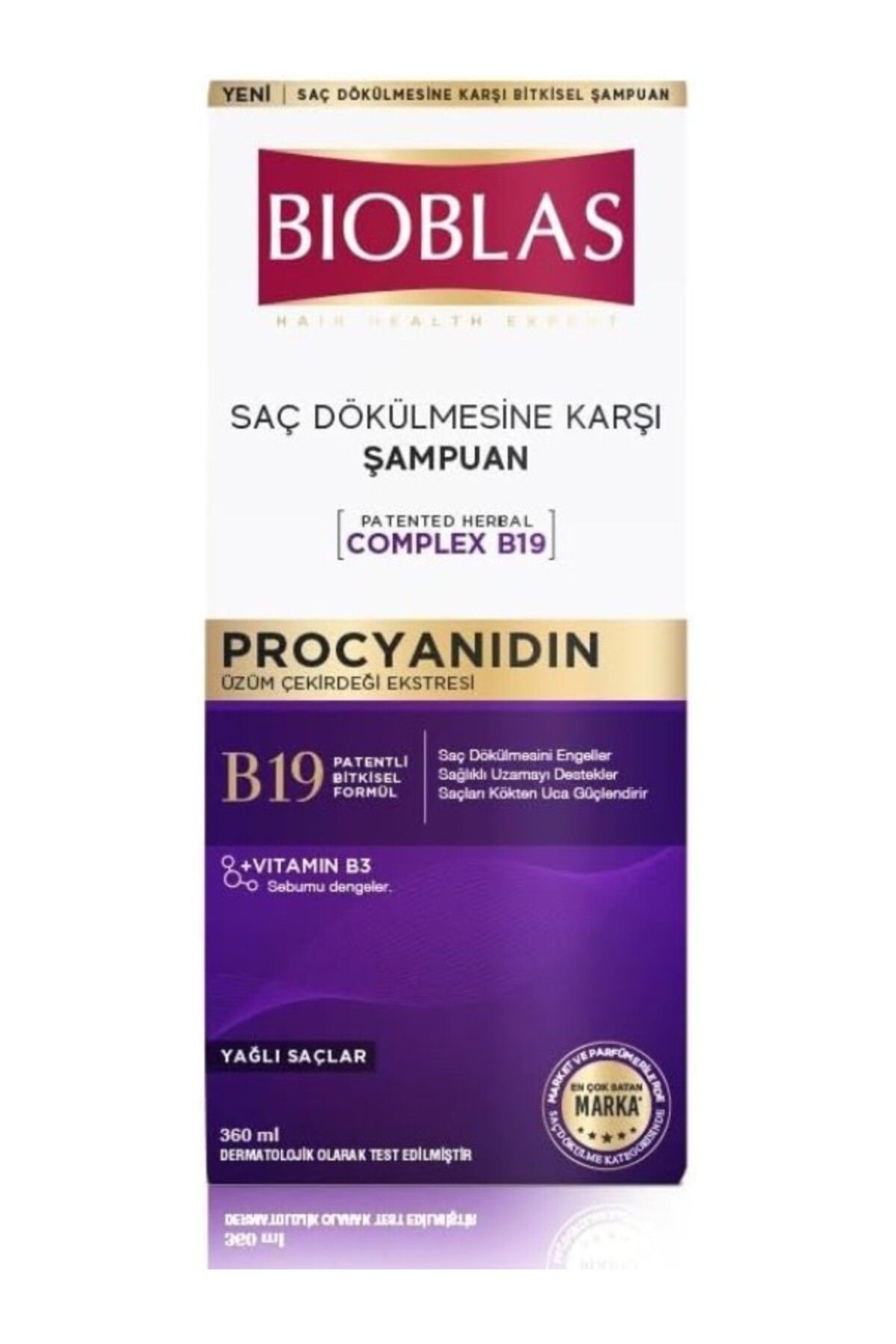 ShopZum Saç Dökülmesine Ve Yağlanmaya Karşı Şampuan (Procyanidin) (360 Ml)