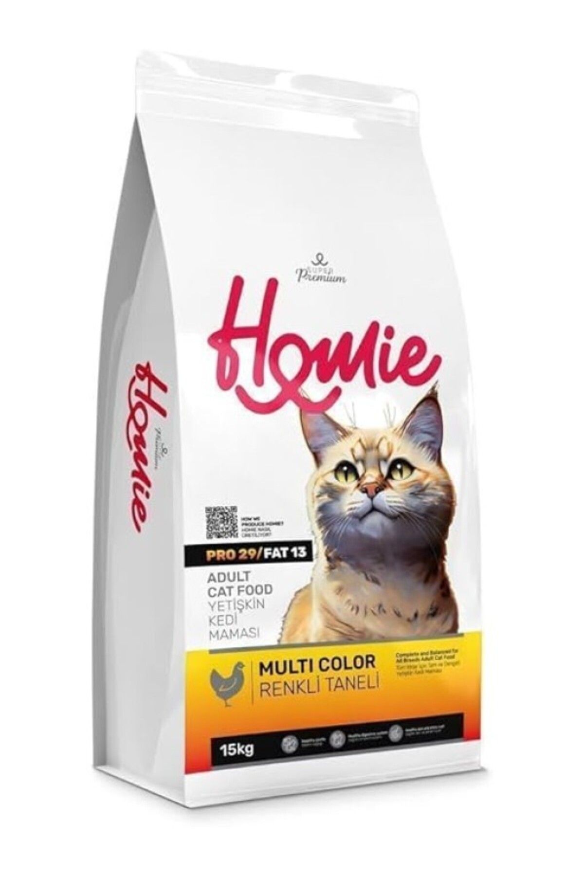 ShopZum Homie Multi Color Tavuklu Yetişkin Kedi Maması 15 Kg