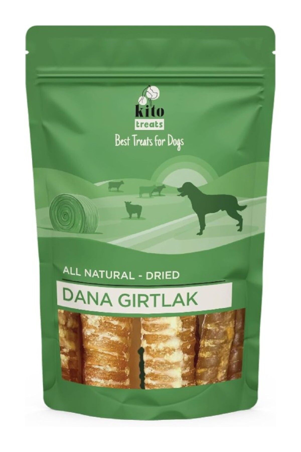 ShopZum Kito Dana Gırtlak Çiğnemelik Köpek Ödül Maması%100 Doğal, Glutensiz, Organik 100 Gr (Dog Treat)