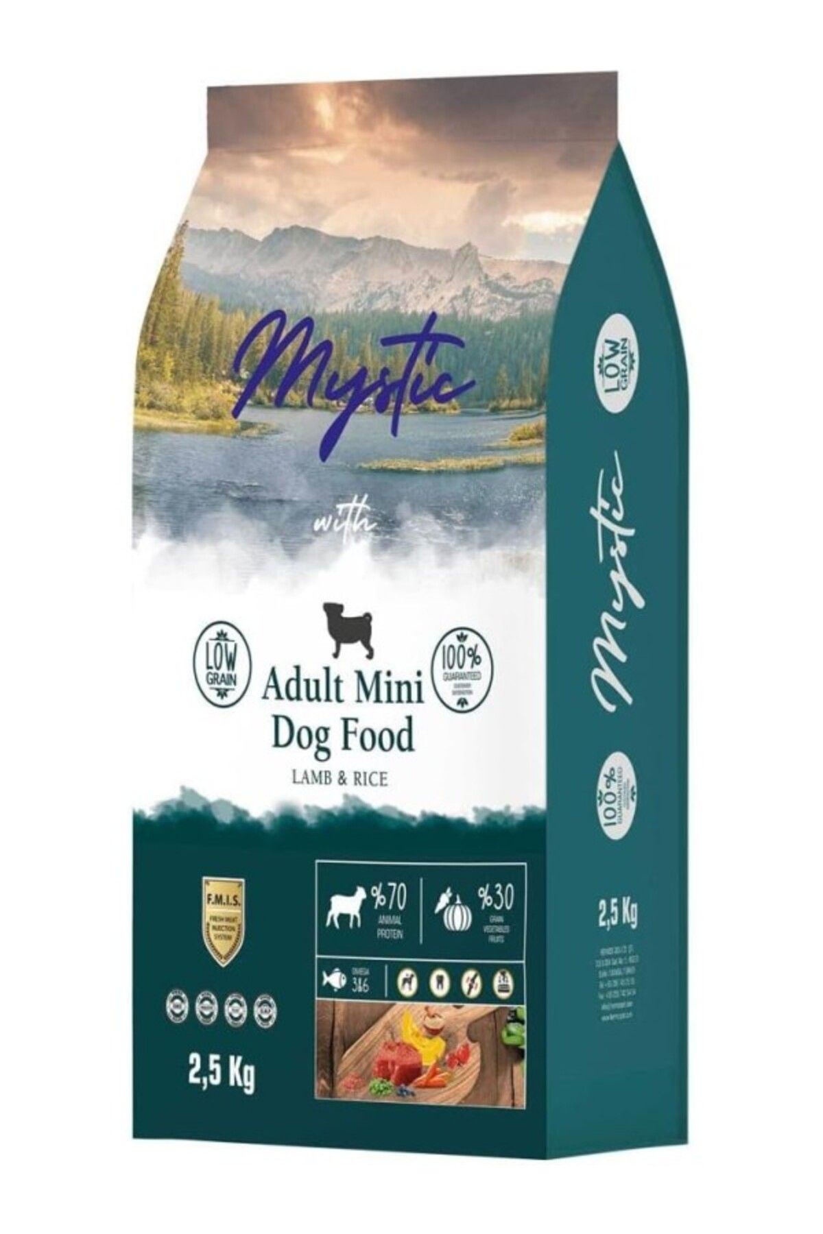 ShopZum Mystic Az Tahıllı Yetişkin Köpek Maması Mini Orta Kuzulu 2,5 Kg