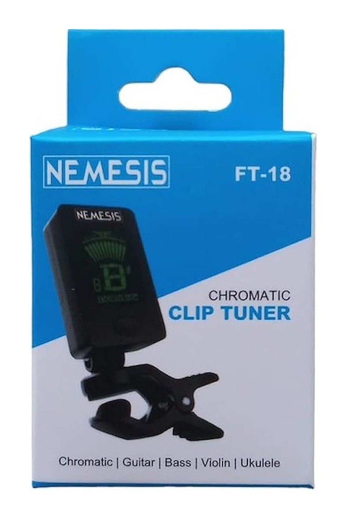 ShopZum Nemesis Ft-18 Akort Cihazı Tuner Akort Aleti Klipsli Ft-18