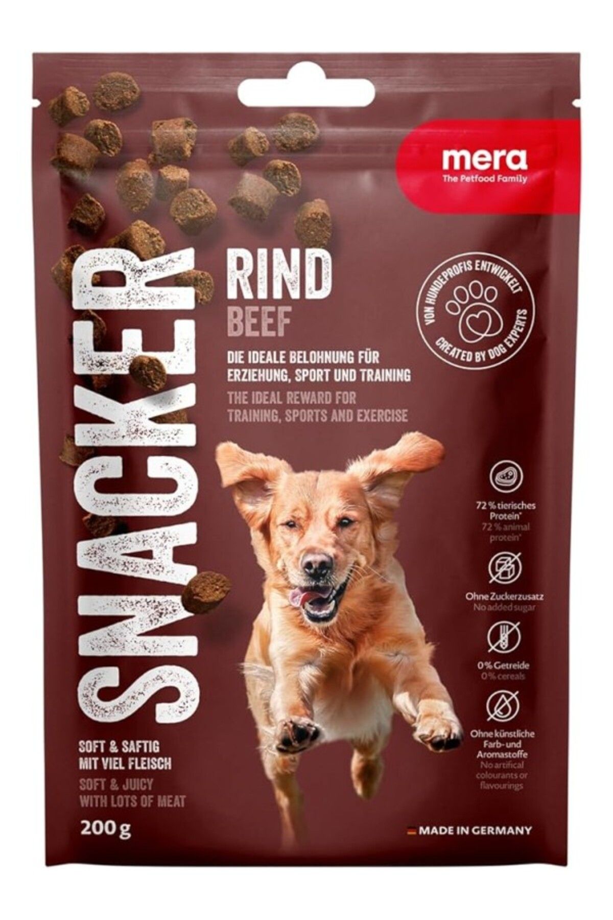 ShopZum Mera Snacker Sığır Etli Yumuşak Köpek Ödül Maması 200 Gram