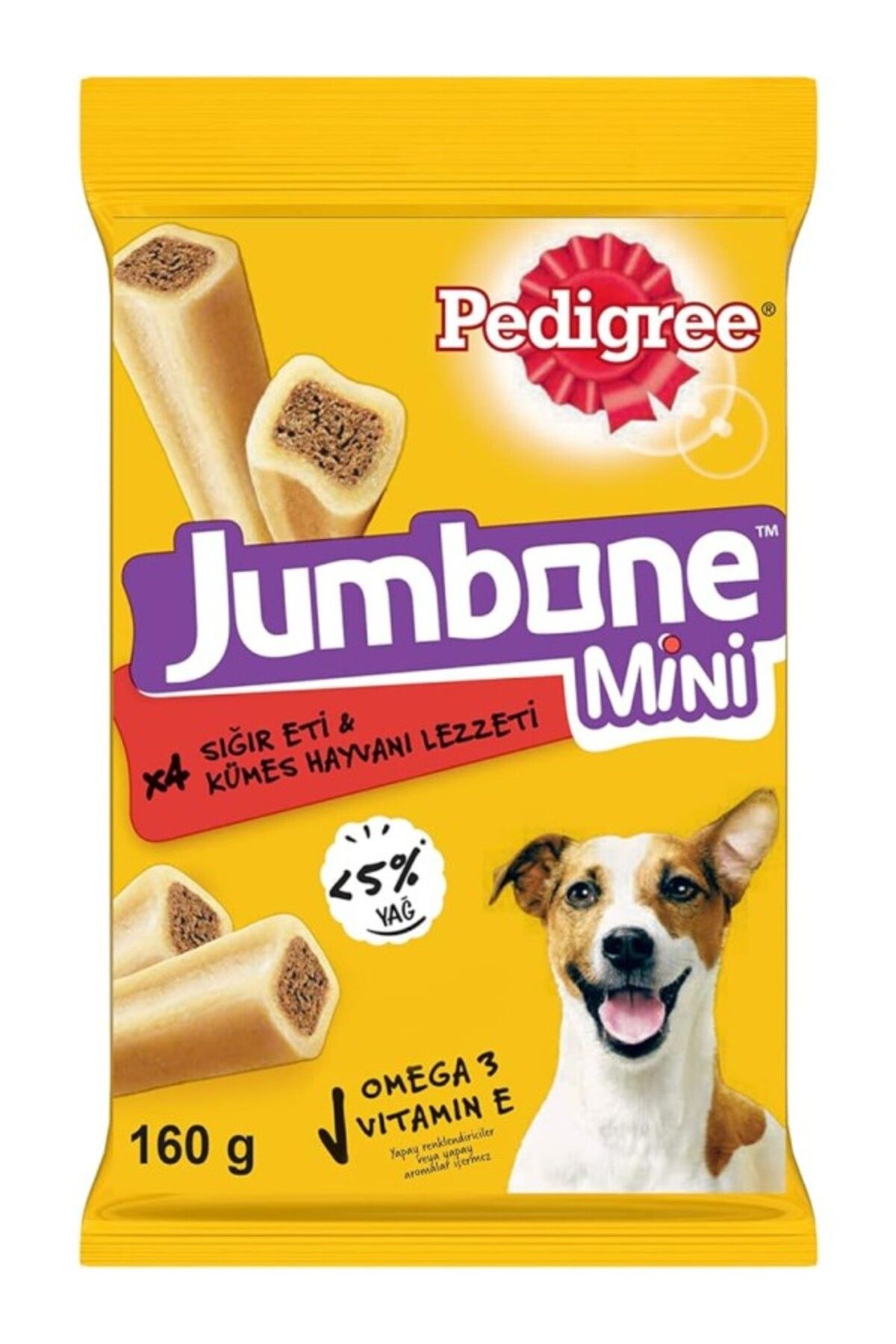 ShopZum Pedigree Köpekler İçin Jumbone Sığır Etli Ödül Maması 160 G