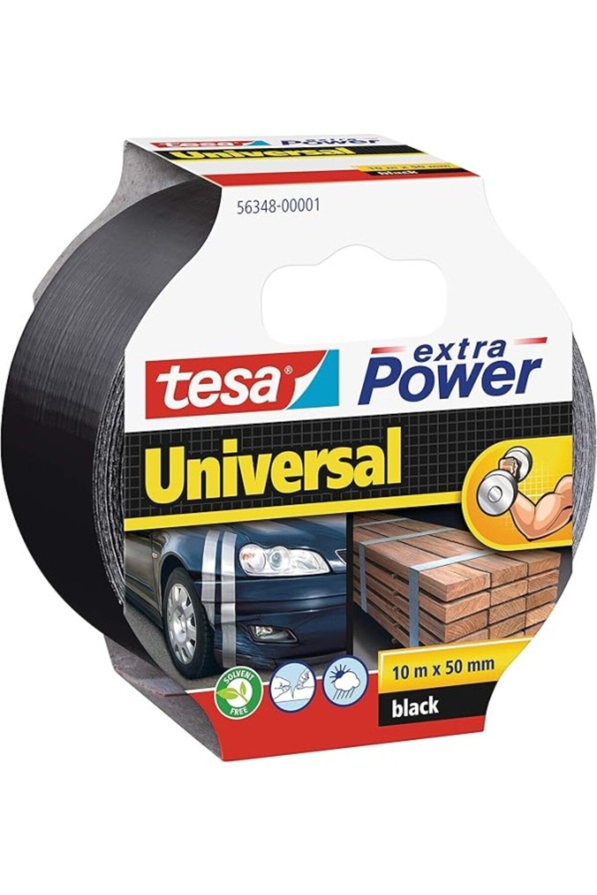 ShopZum Tesa Duct Tamir Bandı, Extra Power Universal, Siyah, 10M X 50Mm