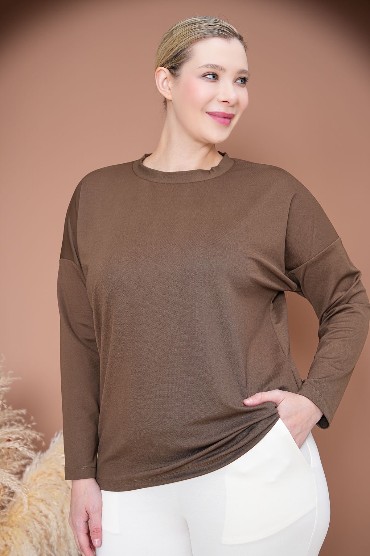 MYMİSİY ALT ÜST TAKIM BLUZ PANTOLON HAKİ-KREM