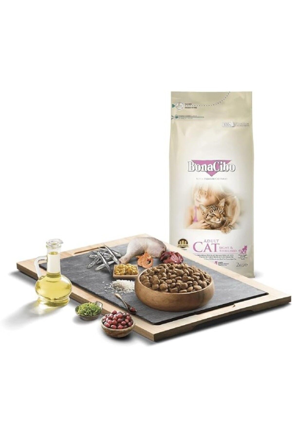 ShopZum Bonacibo Adult Cat Light Sterilised Kısır Kedi Maması 2 Kg
