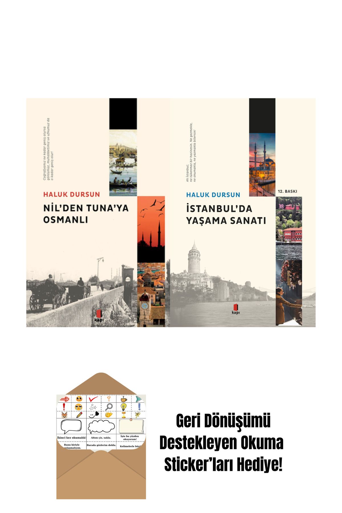 Kapı Yayınları Haluk Dursun 2 Kitap Set + Okuma Sticker'ları