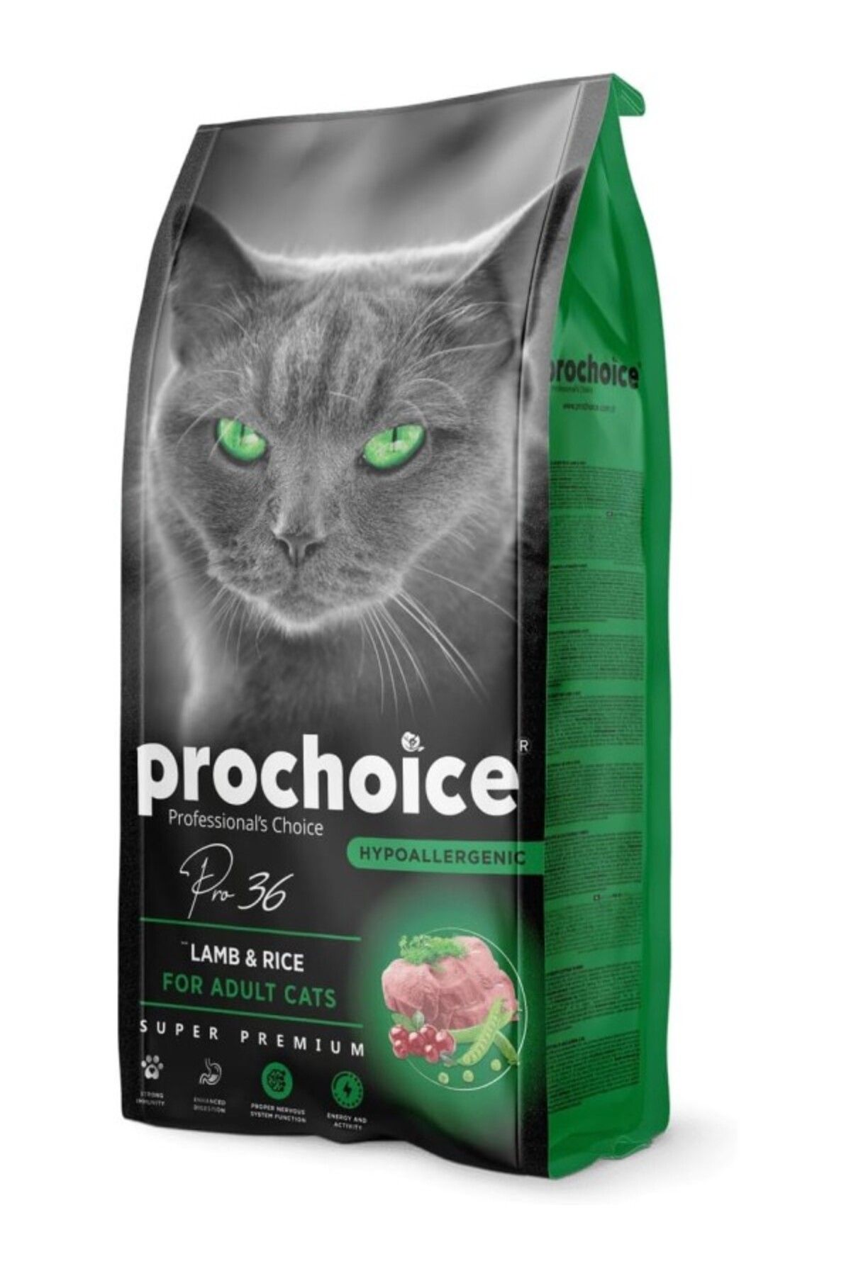 ShopZum Prochoice Kedi Kuru Maması, Kuzu Ve Pirinçli Pro36, 15 Kg