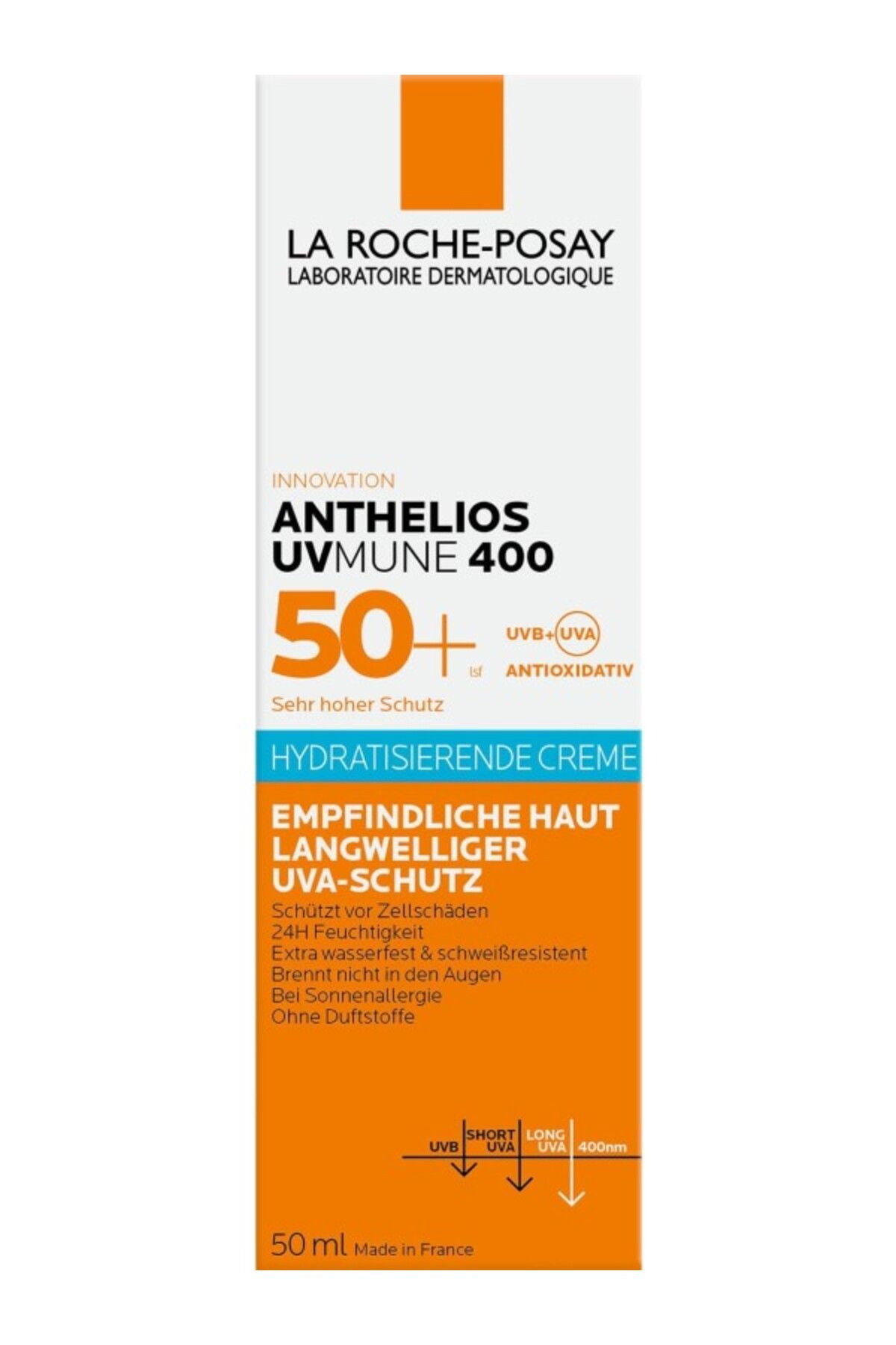 ShopZum La Roche Posay-Anthelios Uvmune Spf+50 Hassas Ciltler İçin Yüksek Korumalı Yüz Güneş Kremi