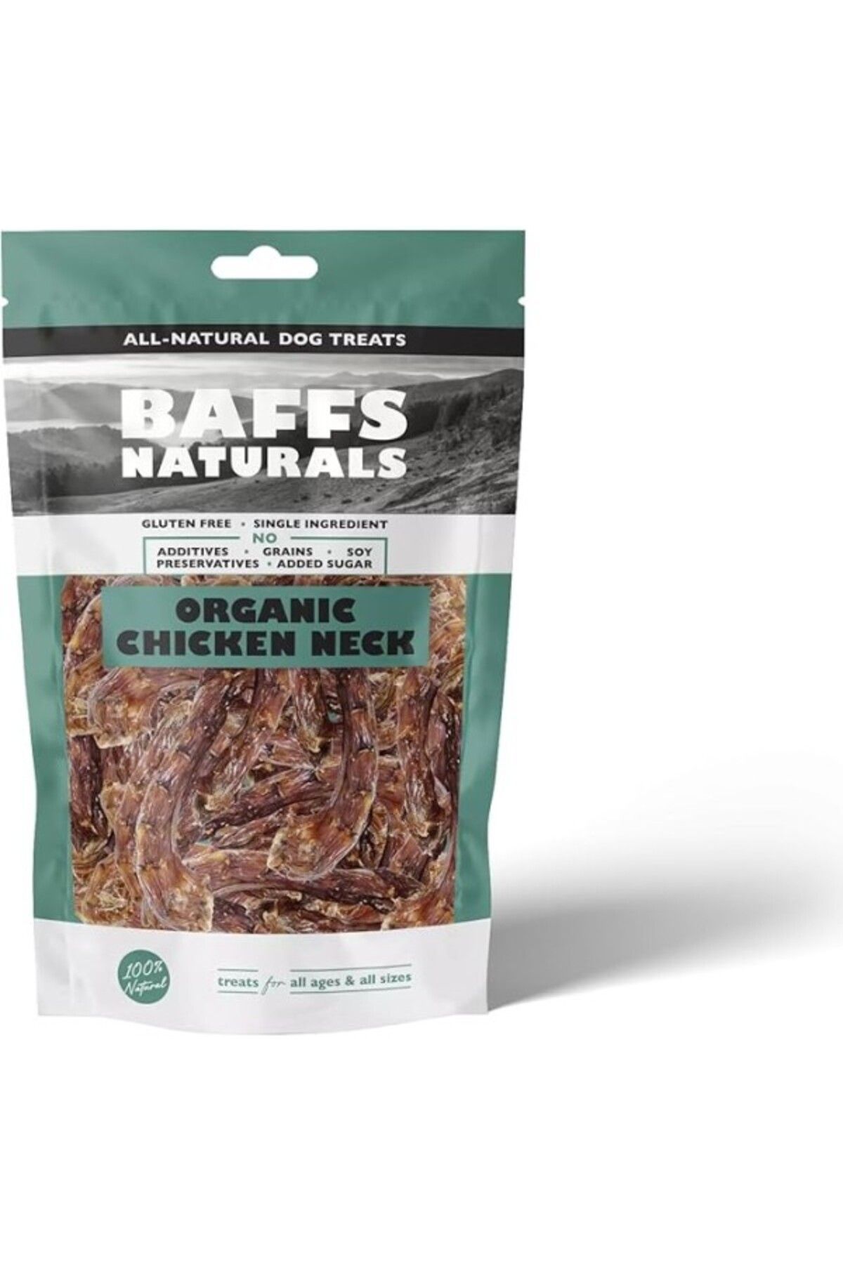 ShopZum Baffs Naturals Tavuk Boyun 100% Doğal Köpek Ödül Maması 100 Gr… (100 Gr X 1 Adet)