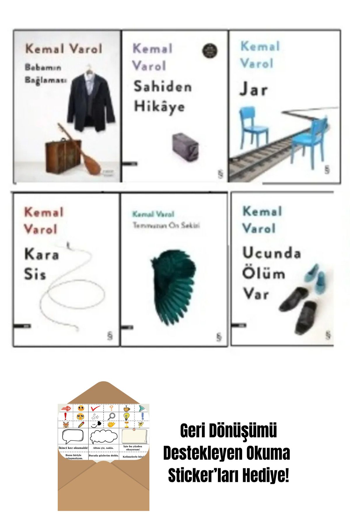 Everest Yayınları Kemal Varol 6 Kitap Set + Okuma Sticker'ları