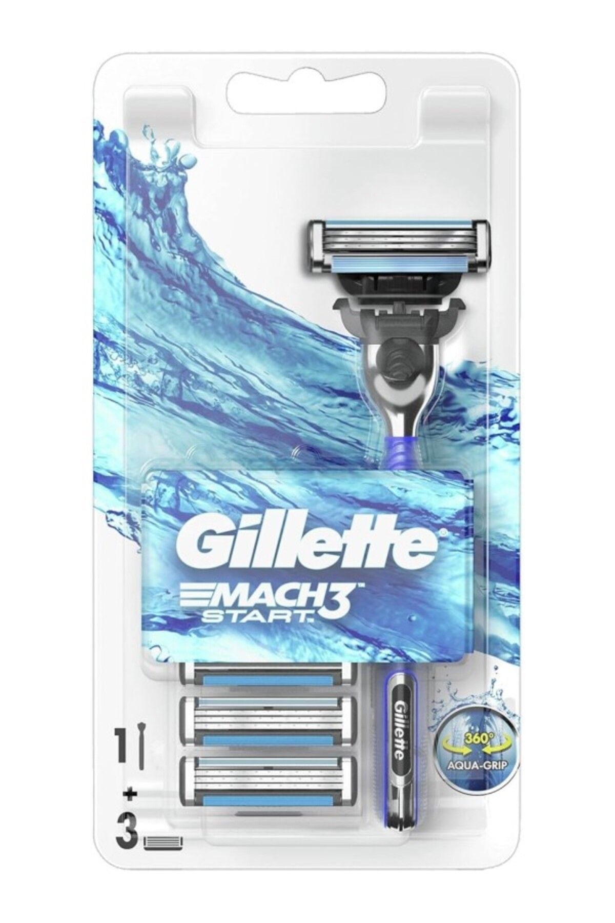 ShopZum Mach3 Start Tıraş Makinesi + 3 Adet Yedek Tıraş Bıçağı