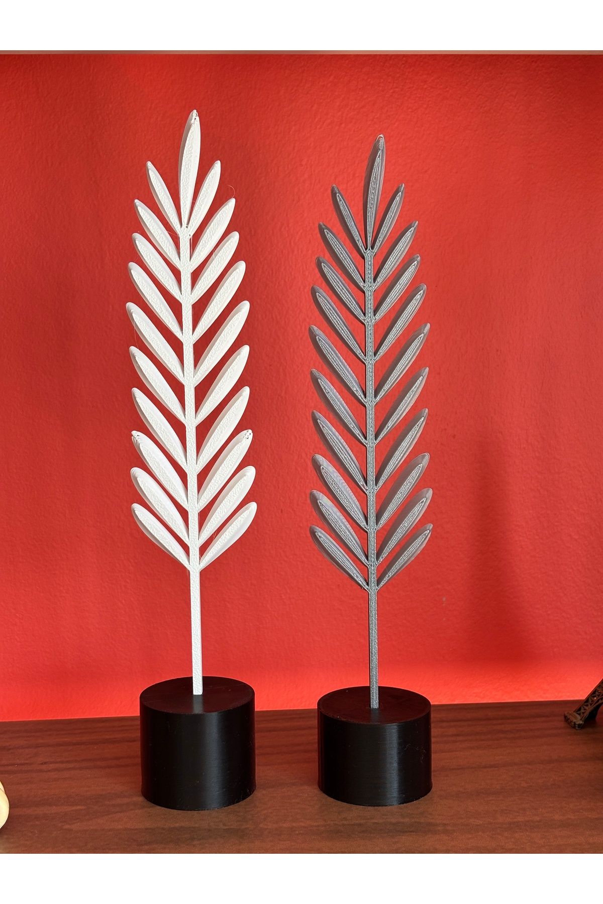 RubaTrend Dekoratif Modern Tüy Yaprak Seti