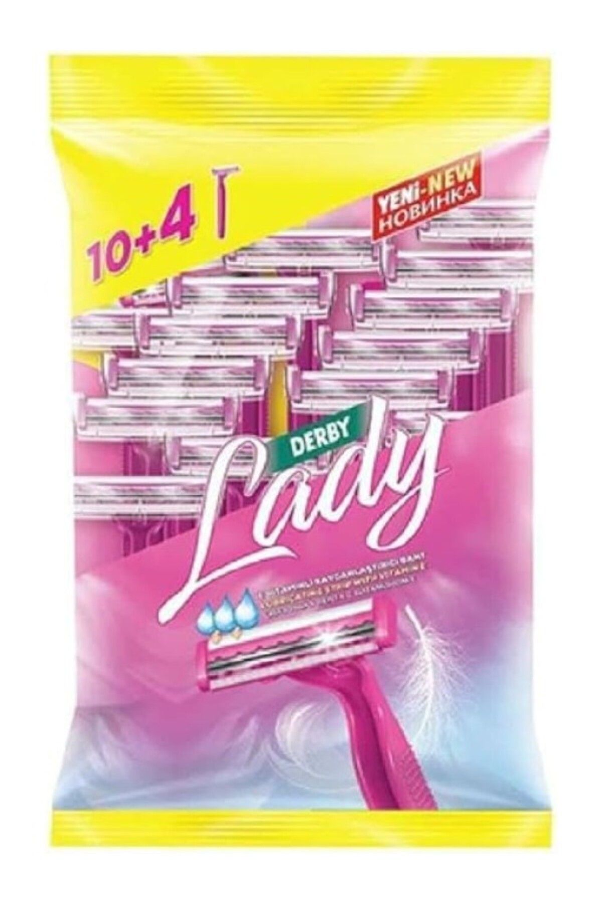 ShopZum Derby Lady Çift Bıçaklı 10+4 Lü Paket