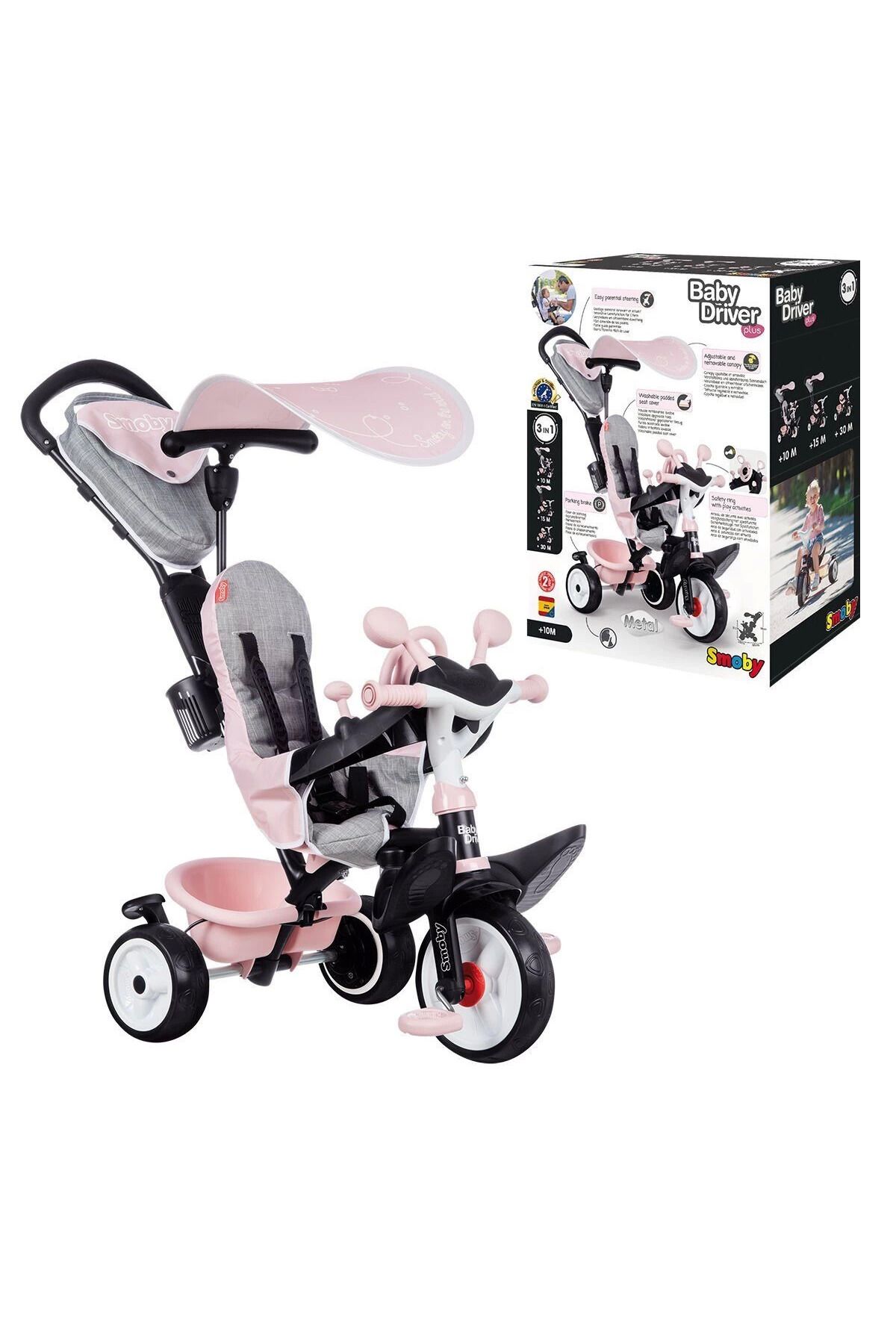gizmurstore 7600741501 Tenteli 3 Tekerlikli Bisiklet 3IN1