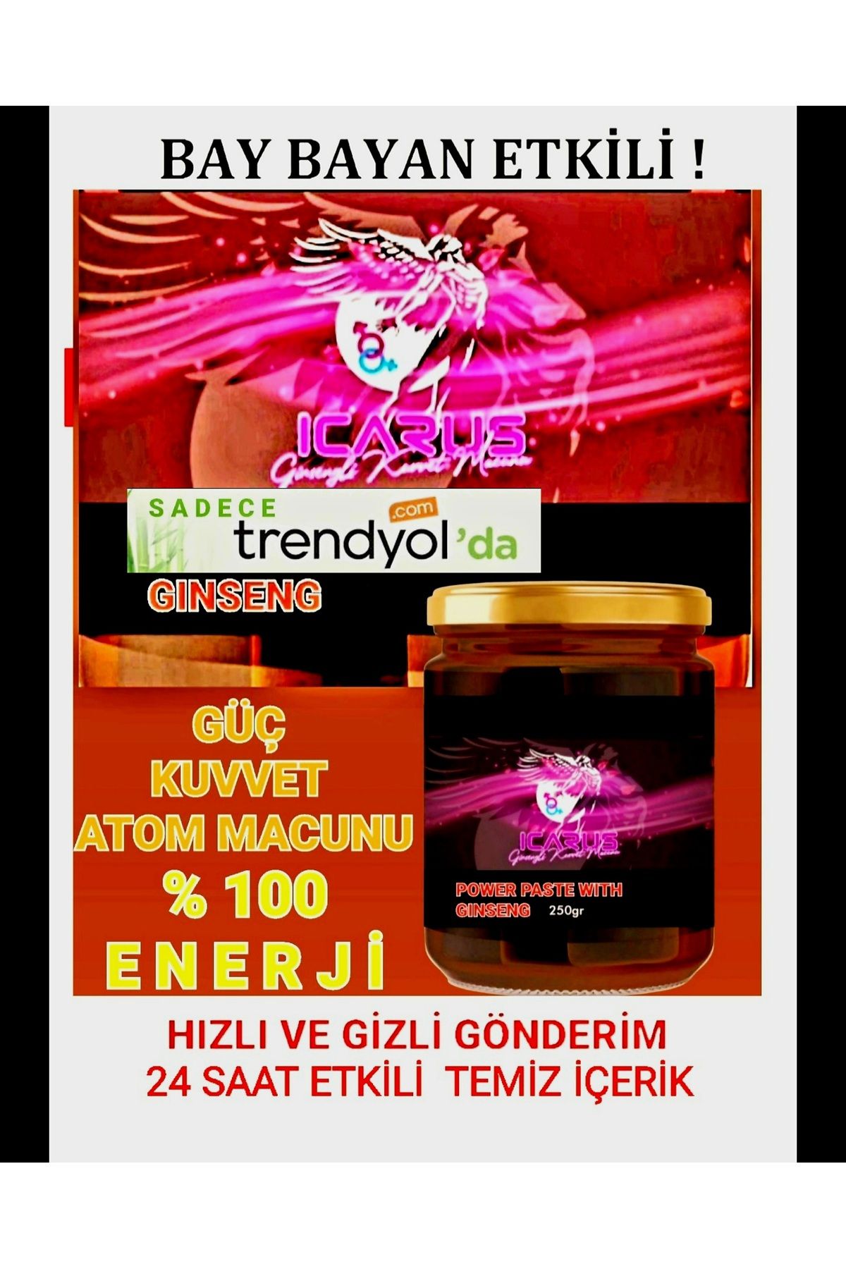 HANZADE GURME DOĞAL BALLI VE PEKMEZLİ KUVVET, ATOM MACUNU 240 GR BİTKİSEL KARIŞIM MACUN