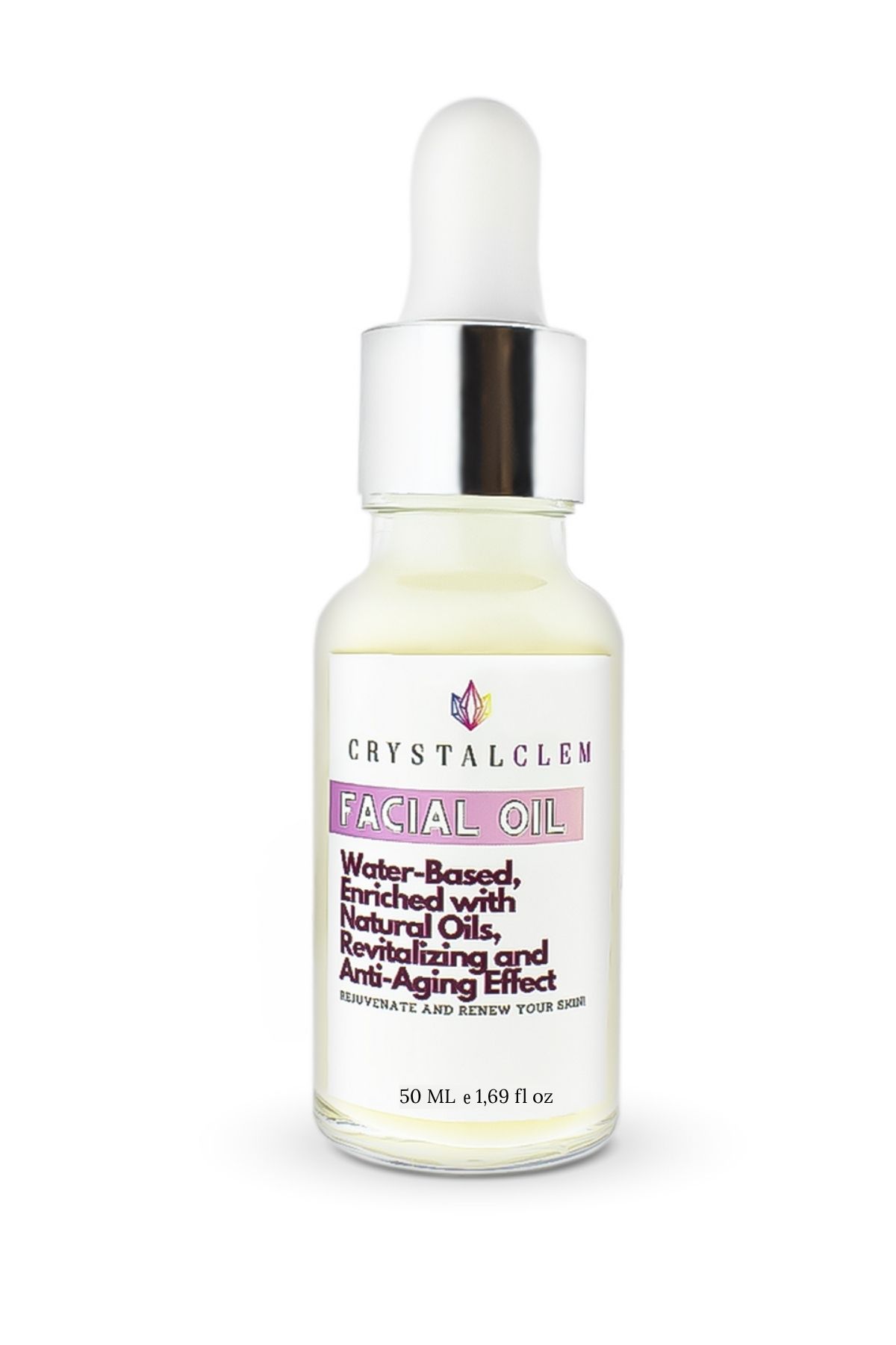 Crystalclem Yüz Serumu Leke Karşıtı Aydınlatıcı Canlandırıcı Doğal Bitkisel Facial Oil 50 ml