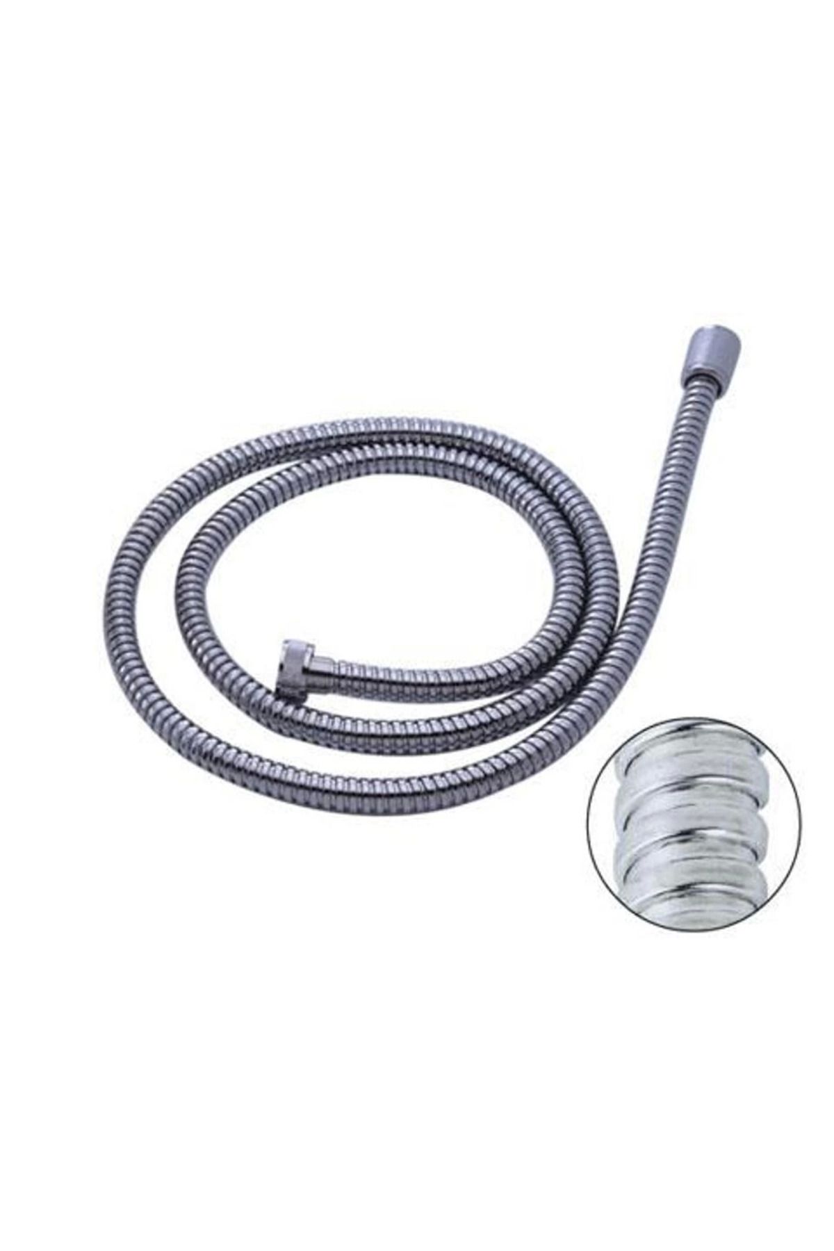 merland benvecocuk Kopmaz Kırılmaz Spiral Banyo Duş Hortumu 150 Cm. ( Lisinya )