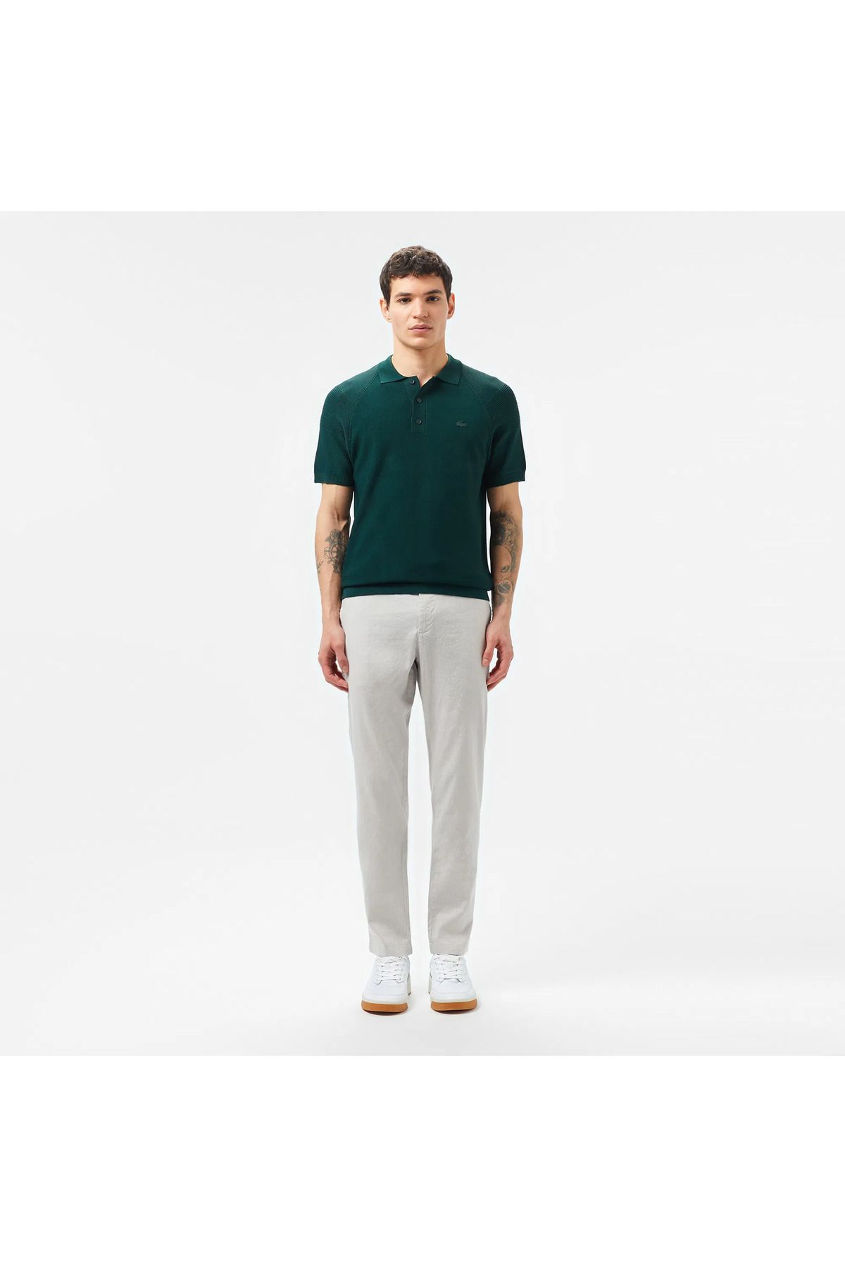 تی شرت یقه پولو مردانه لباس مناسب آستین کوتاه Lacoste
