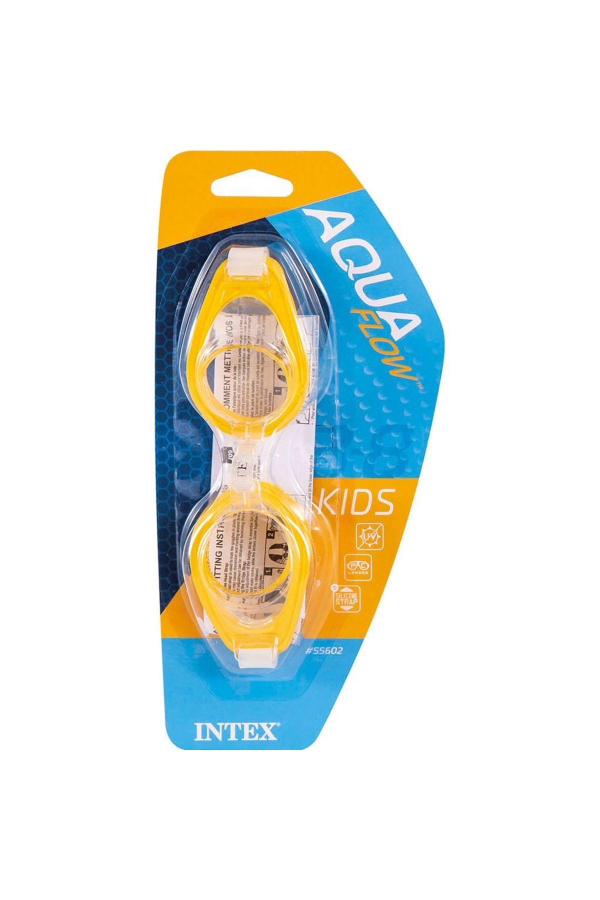Sea Home Intex Havuz ve Deniz Yüzme Gözlüğü 3-8 Yaş Çocuk Silikon Vakumlu Yüzücü Gözlüğü M-55602