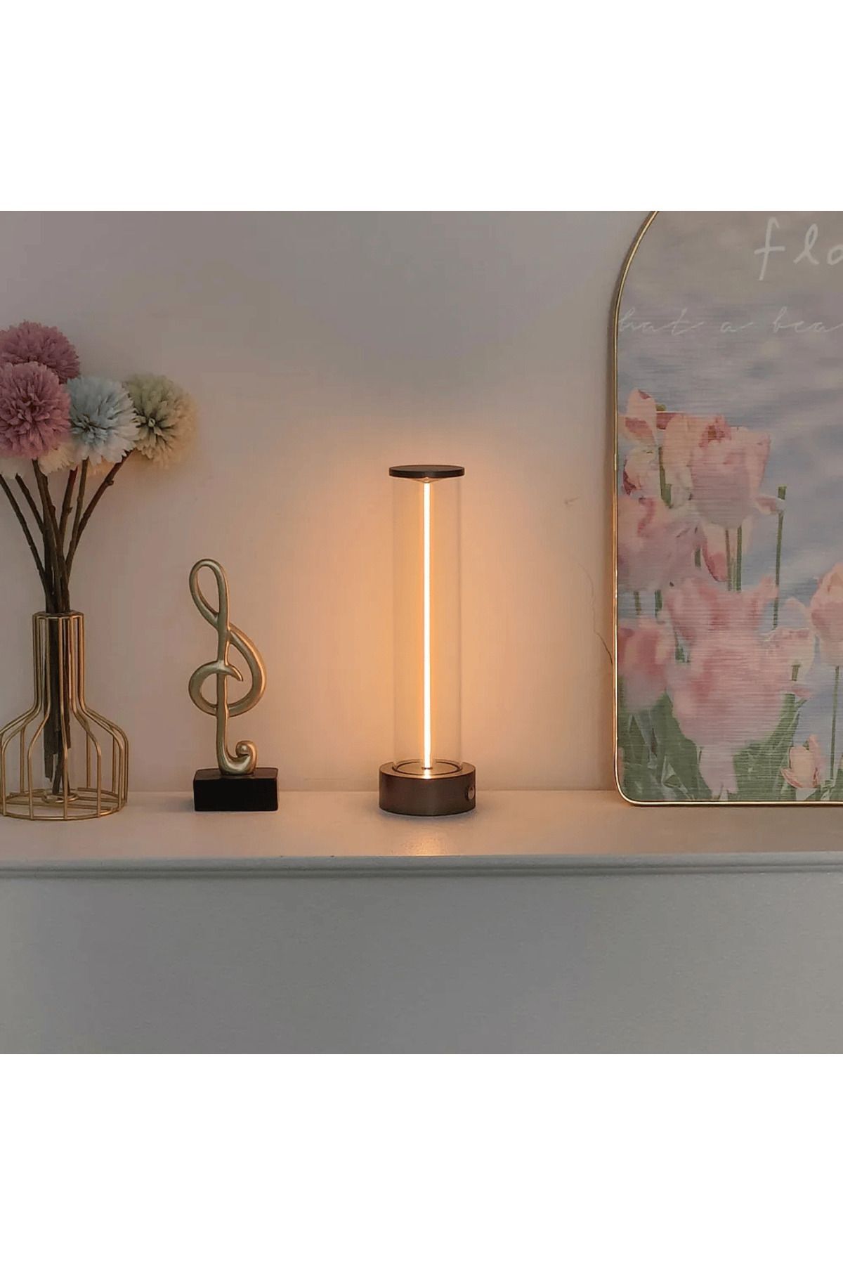 SerenityHaven Dokunmatik Şarjlı Dekoratif Magnetik Led Masa Lambası