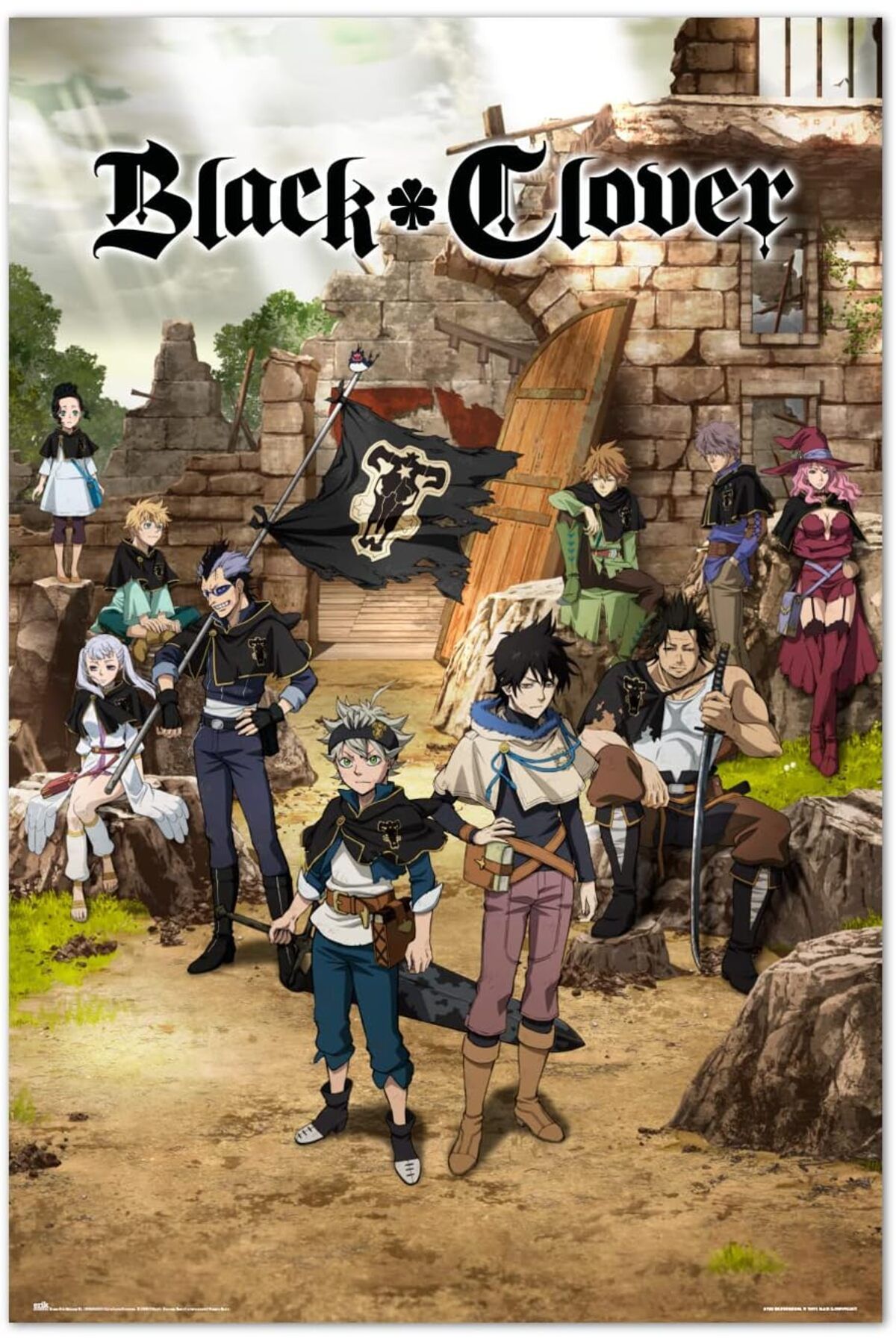 GRUPO ERIK BLACK CLOVER BLACK BULL SQUAD AND YUNO MAXI POSTER