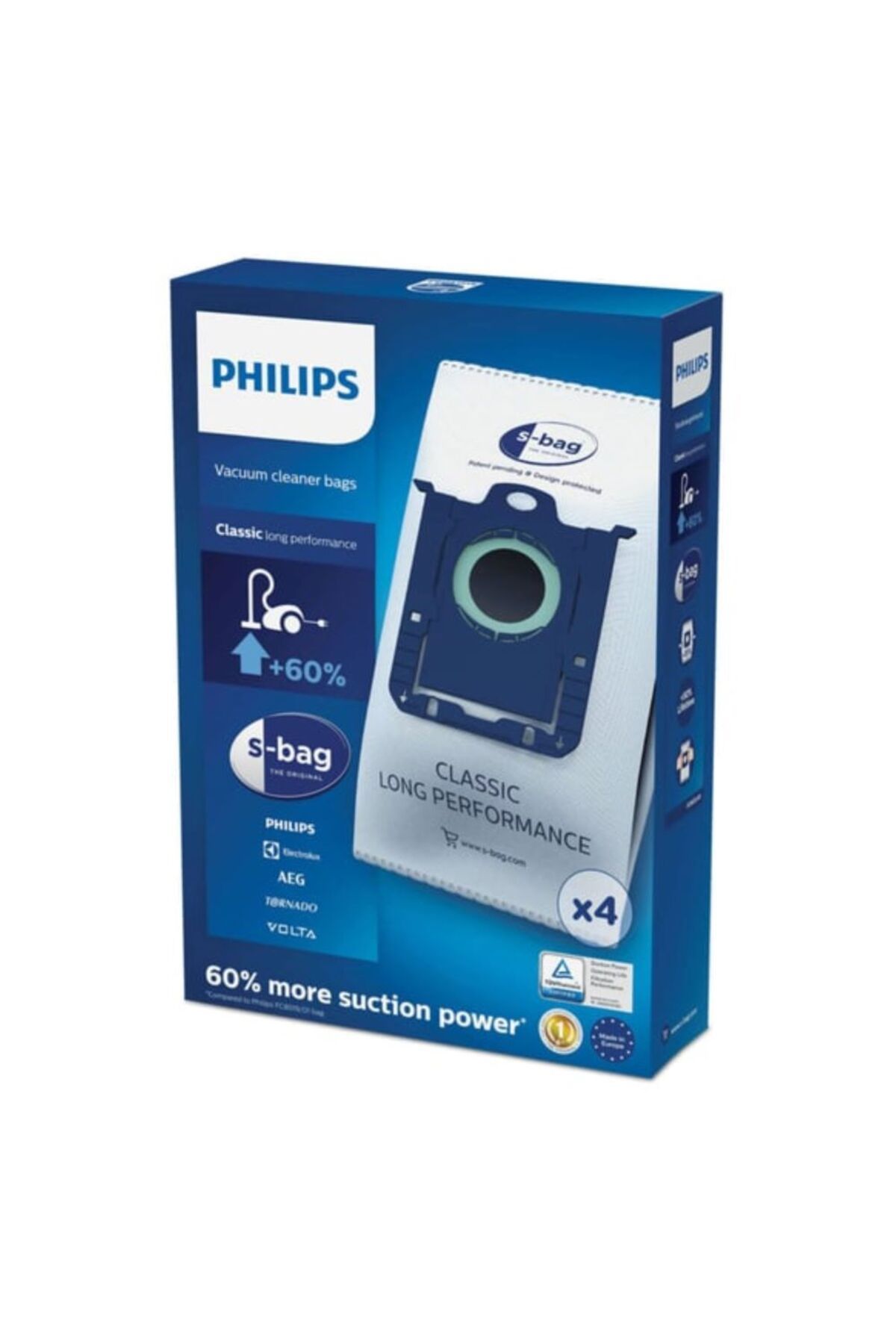 Ermiya Phılıps Fc 9302 Silent Star Süpürge Toz Torbası 4 Adet Philips+Performer Pro Motor Koruma Filtresi