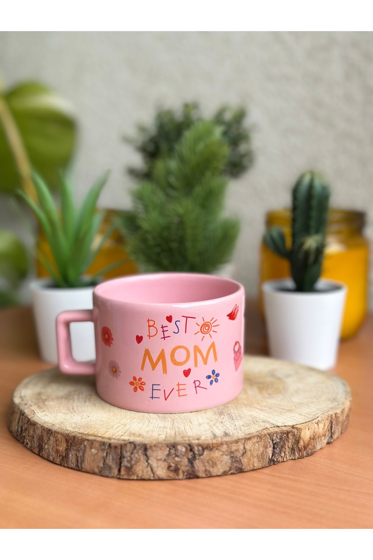 Cupova Best Mom Ever Kupa Bardak - Anneler Günü, Hediye, Anneye Hediye