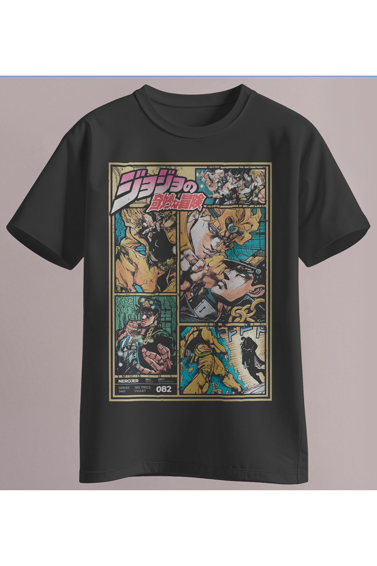 Ladrima Jojo Anime Baskılı Regular Size Tshirt