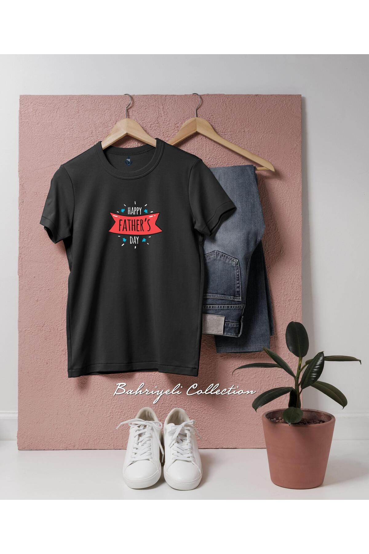 bahriyeli.jpeg Oversize Happy Father s Day 2 Özel Tasarımlı Unisex T-Shirt