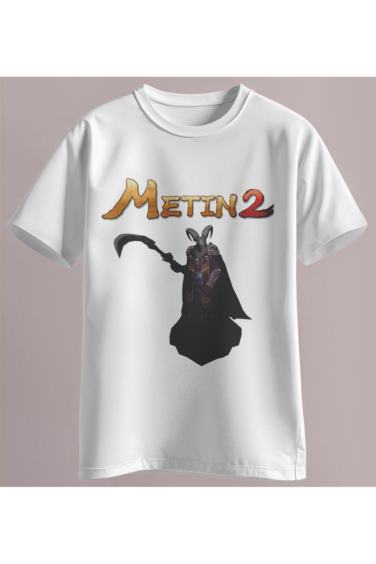 Ladrima Metin 2 Azrail Baskılı Regular Kalıp Tişört