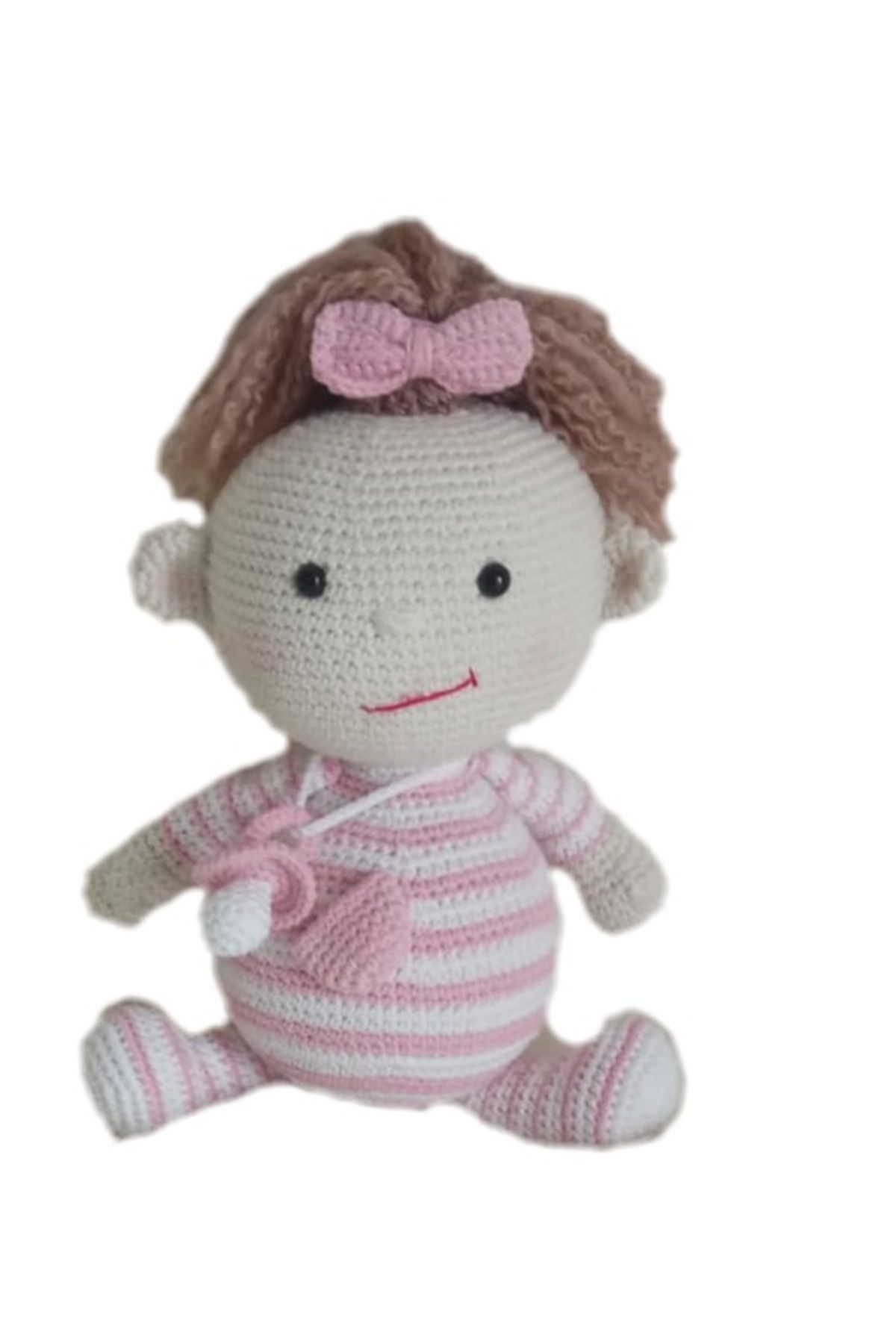 OYUNCAKPARK Emzikli Bebek Amigurumi Organik Oyuncak