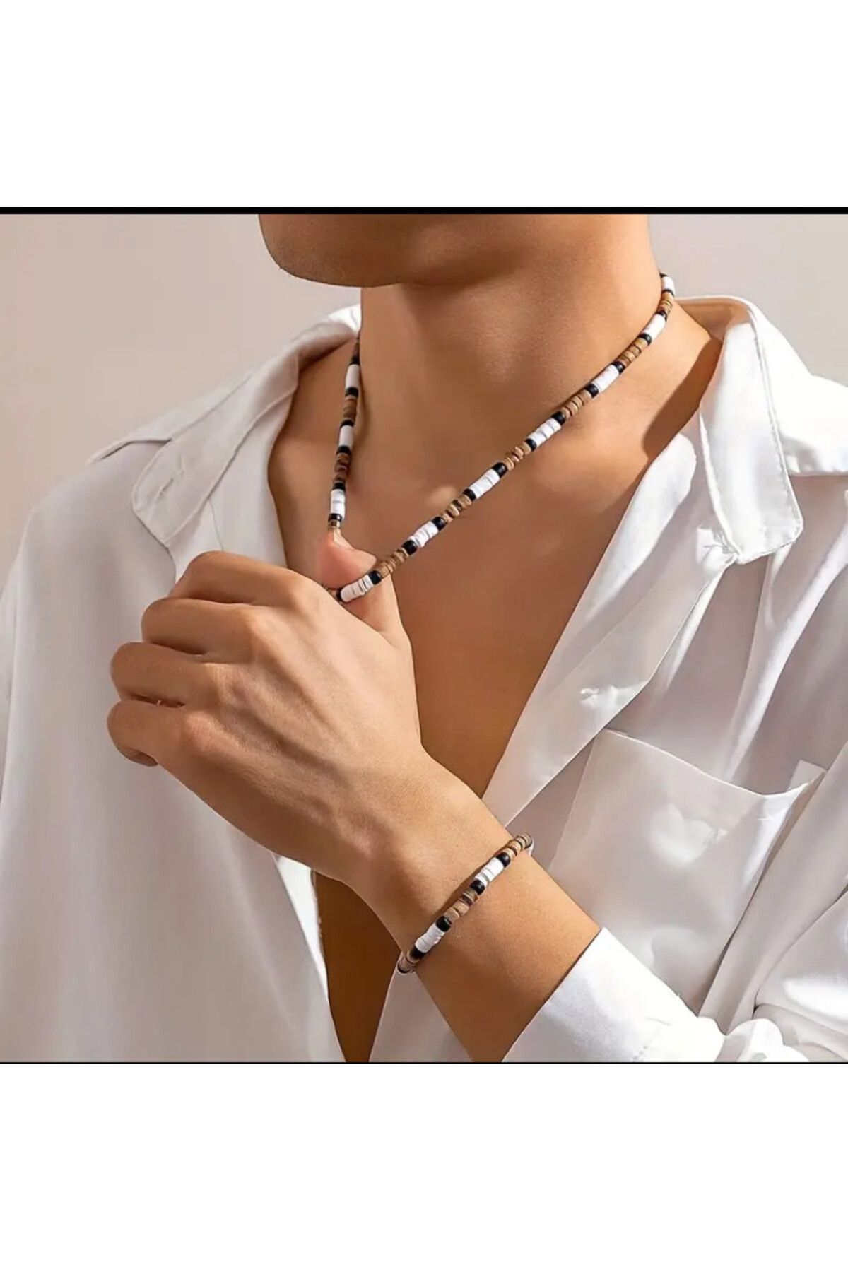 JORG ZENN JZ3279 JORG ZENN ERKEK KOLYE VE BİLEKLİK SETİ