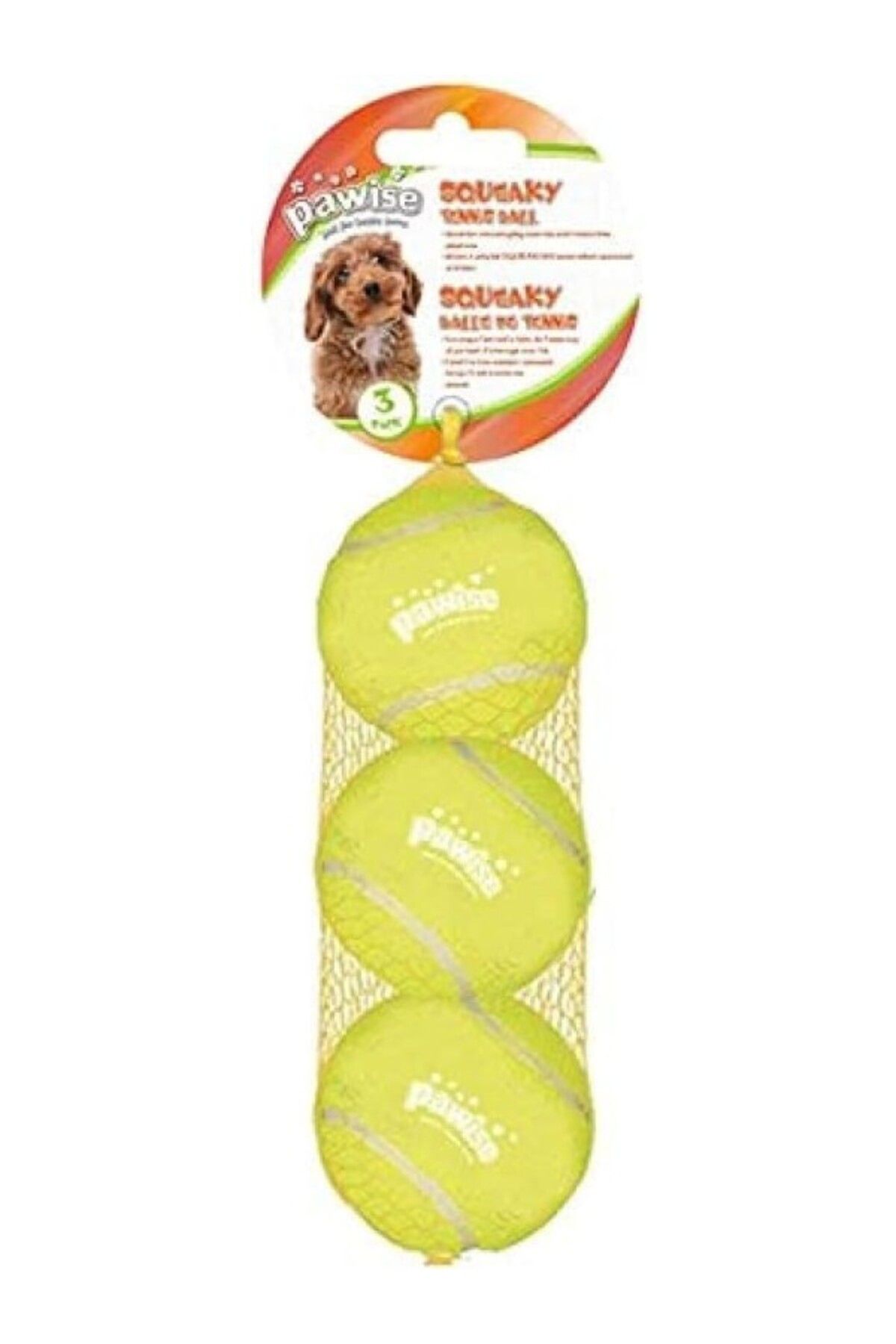 ShopZum Pawise Sesli Tenis Topu 19,5 Cm 3 Adet